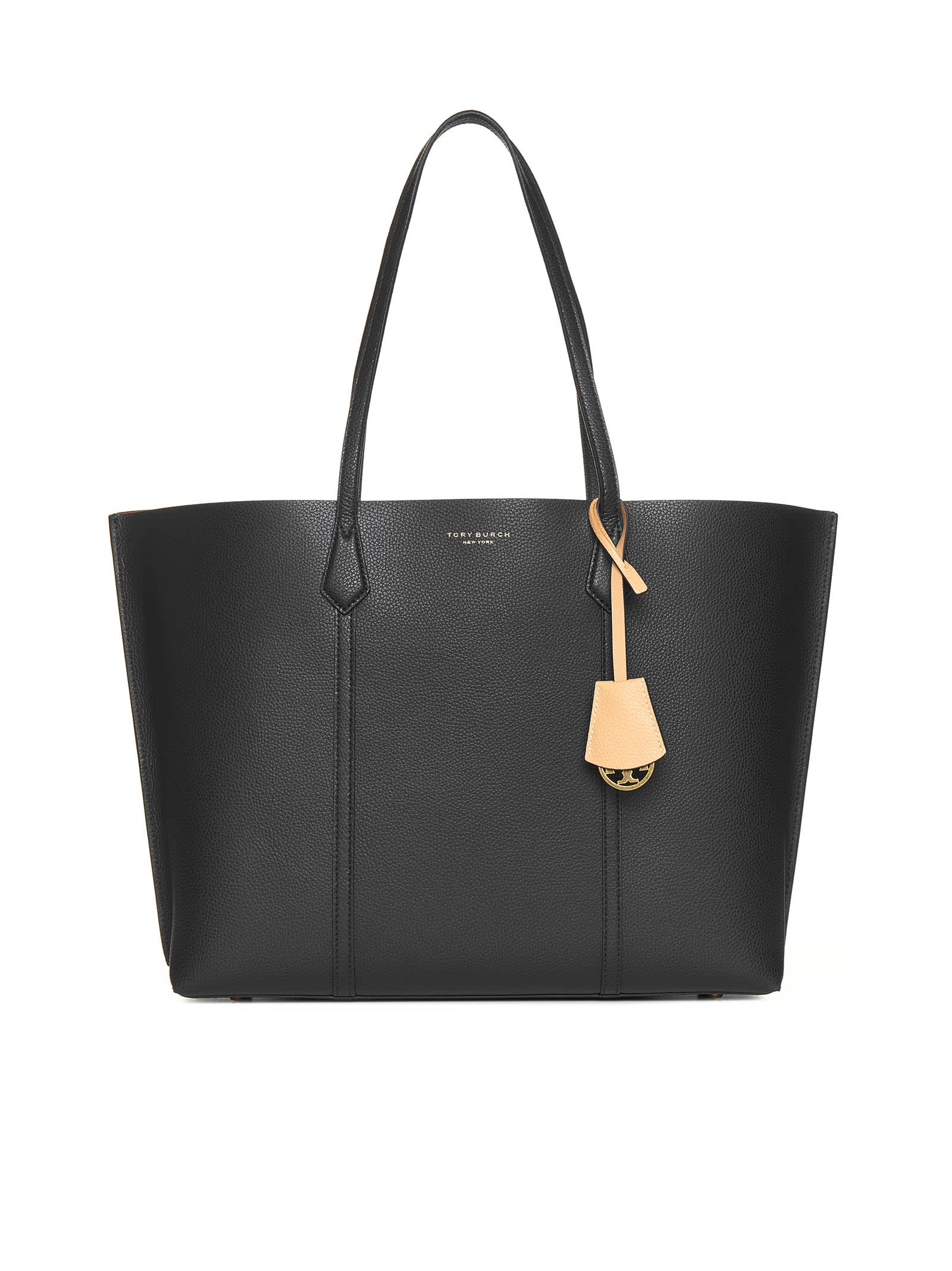 Tory Burch Perry Triple Compartment Tote Bag In Black