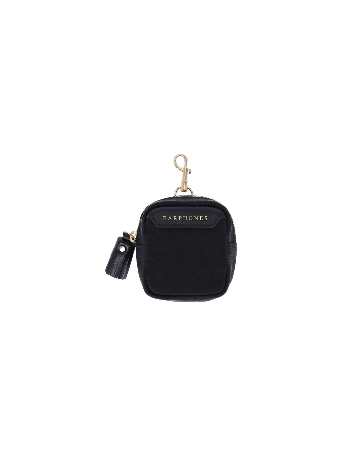 Anya Hindmarch Travel Pouch Ear Phones In Black