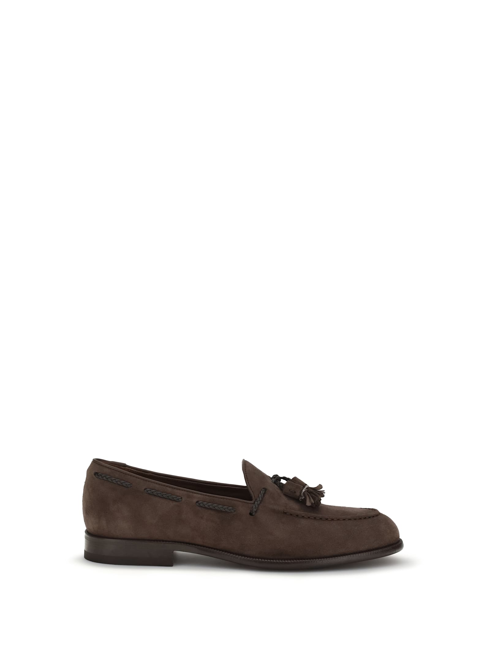 Fratelli Rossetti Suede Tassel Loafers In Brown