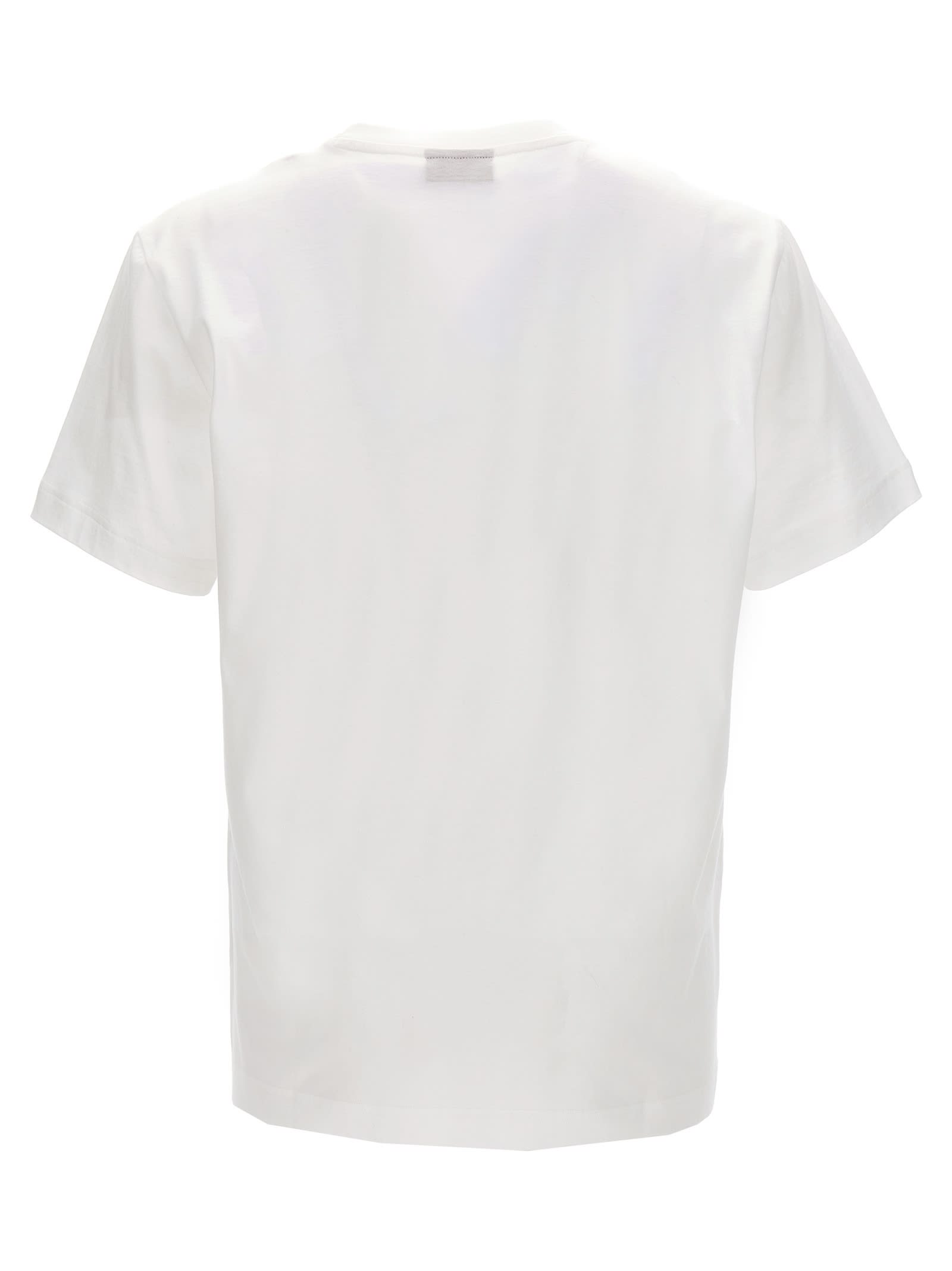 Shop Missoni Logo Embroidery T-shirt In White