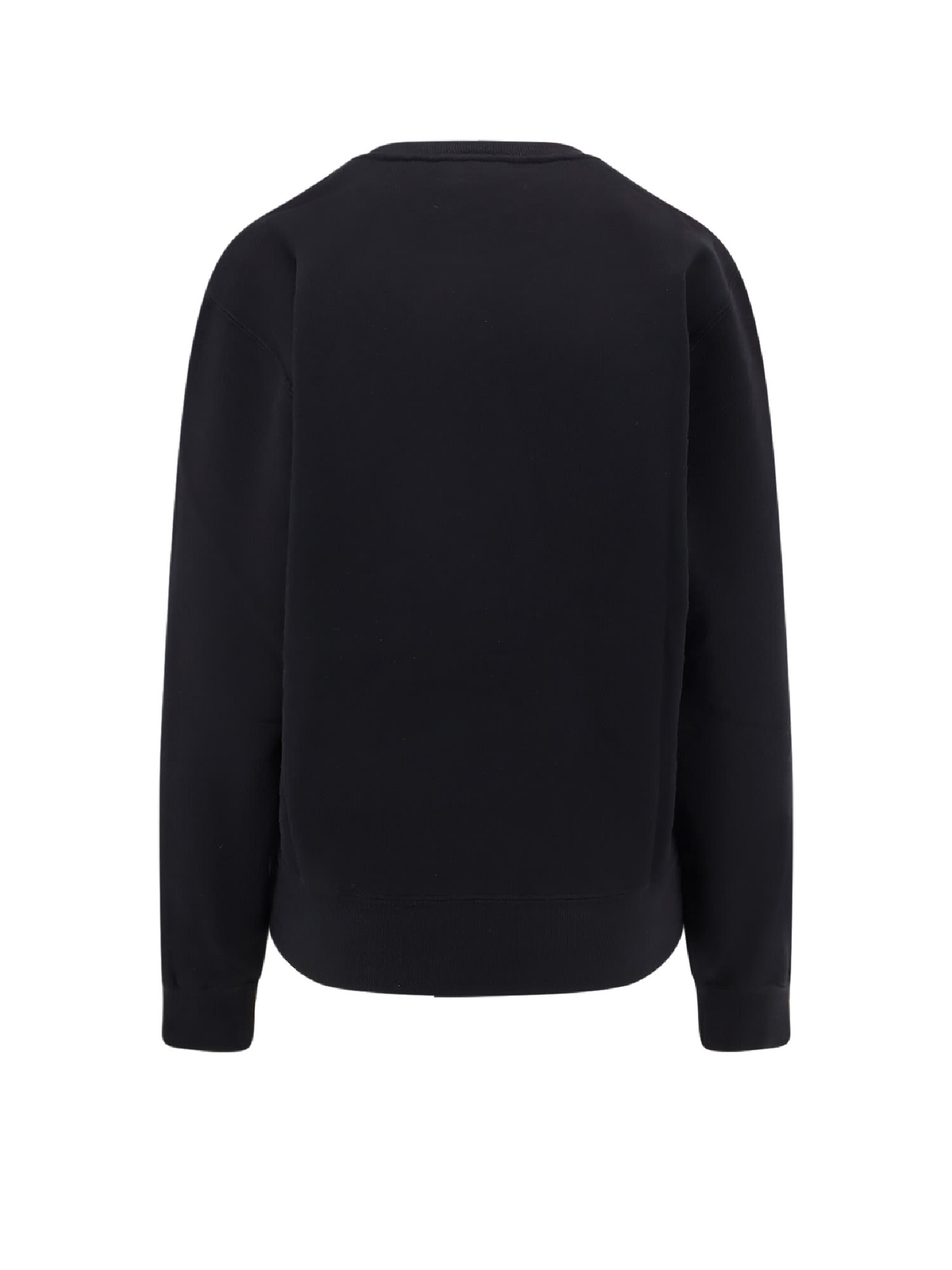 Saint Laurent Certified Cotton Sweatshirt With Cassandre Embroidery In Black