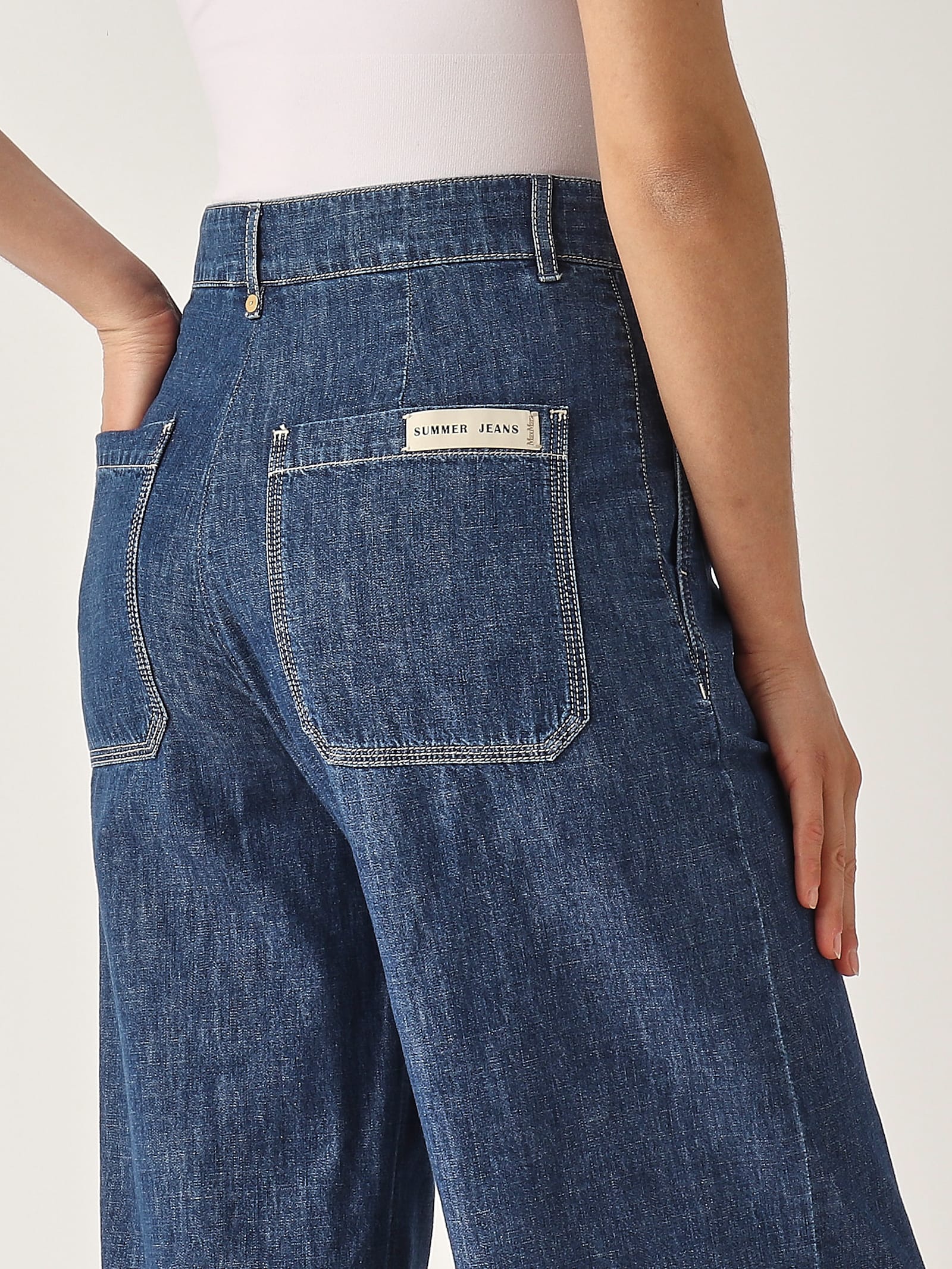 's Max Mara Paul Trousers In Blue