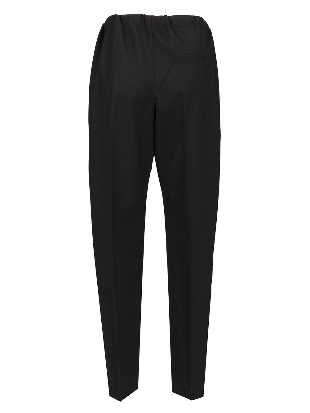 Khaite Black Trenton Trousers In Black