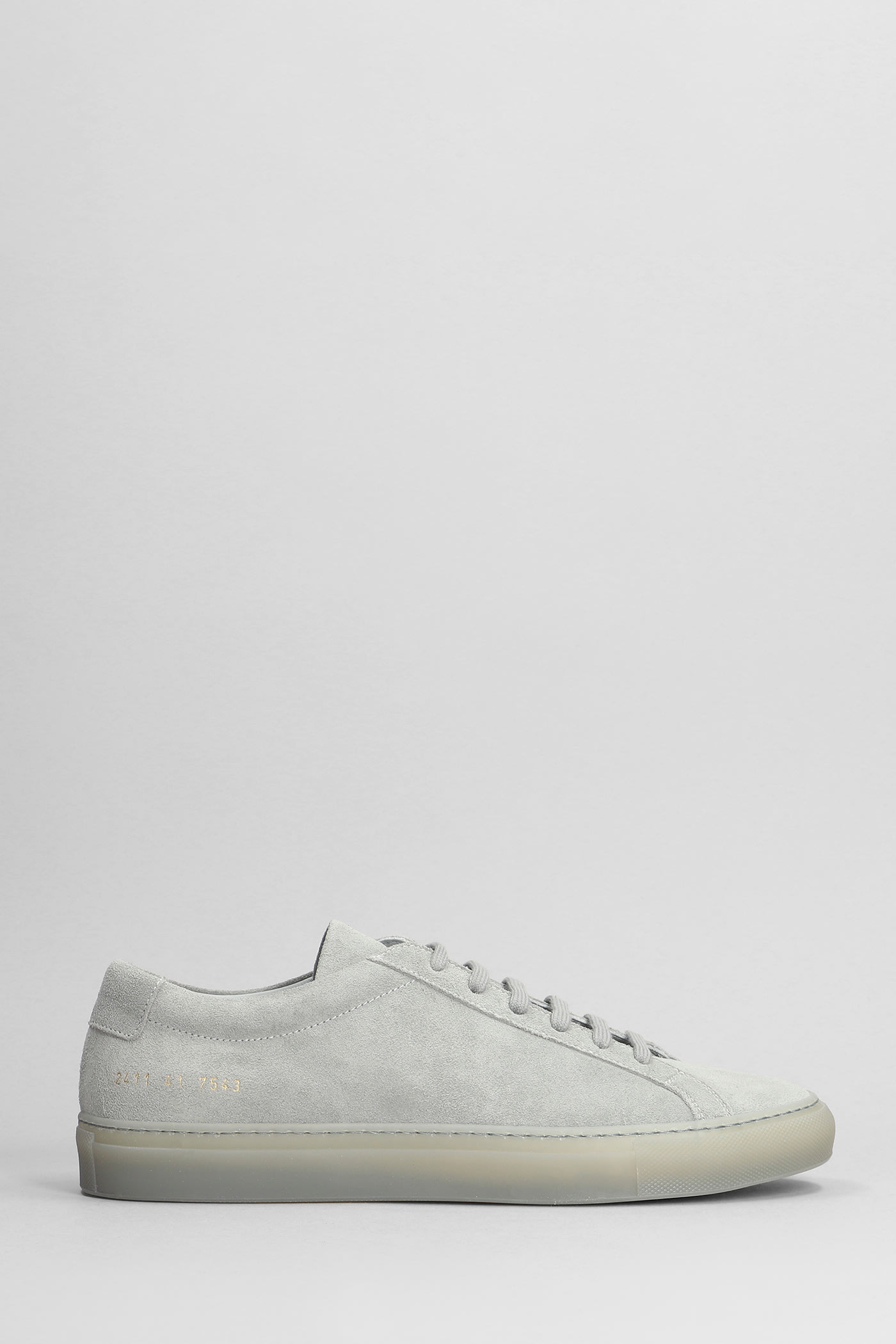 Shop Common Projects Original Achilles Sneakers In Grey Suede