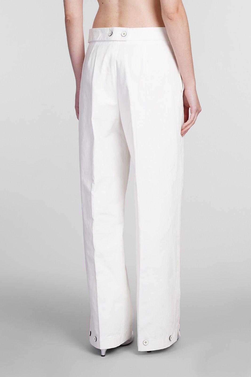 Shop Jil Sander Pleated Palazzo Trousers