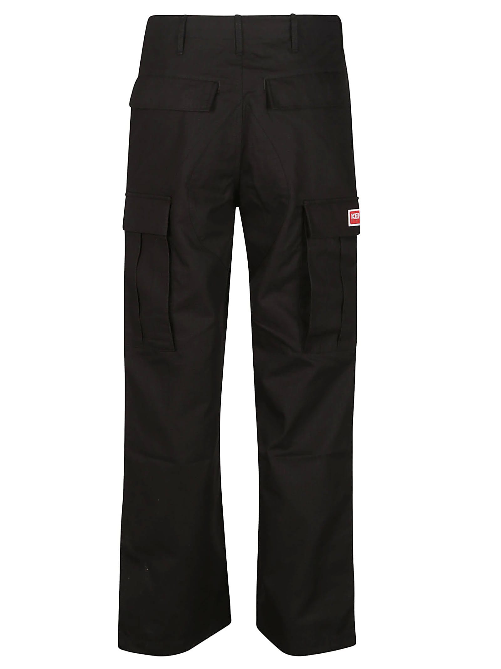 Shop Kenzo Cargo Workwear Pant In Noir