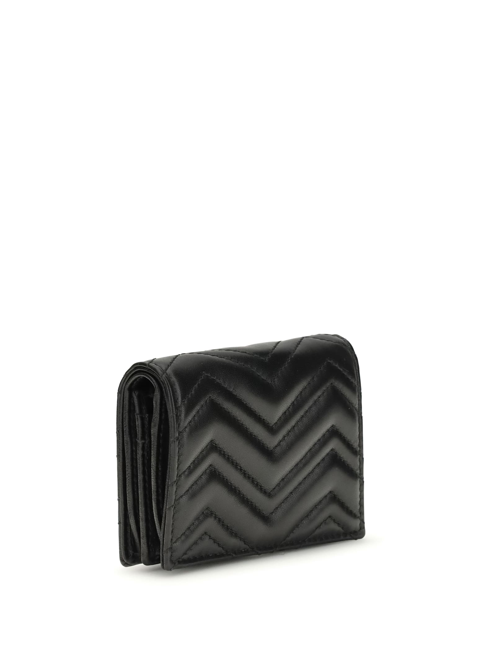 Gucci Gg Marmont Card Case Wallet In Black