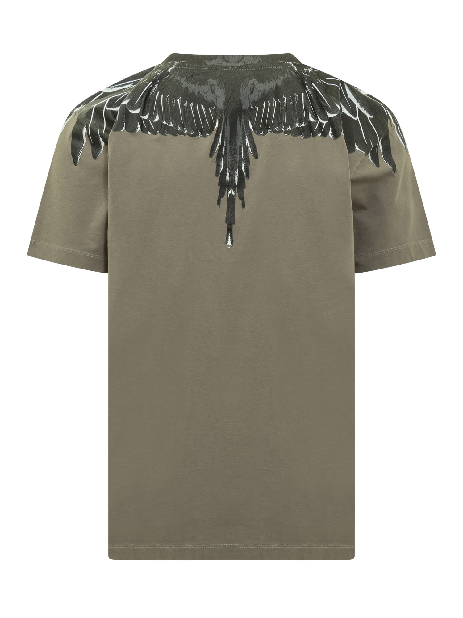 Shop Marcelo Burlon County Of Milan Icon Wings T-shirt In Army Black