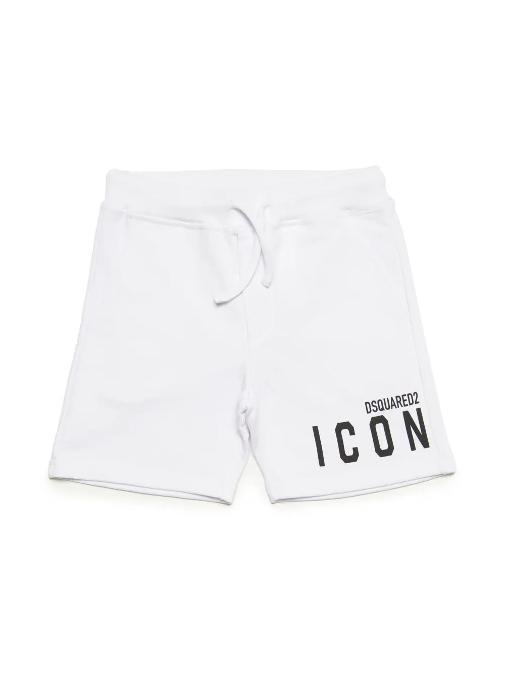 Shop Dsquared2 White Sports Shorts With Logo