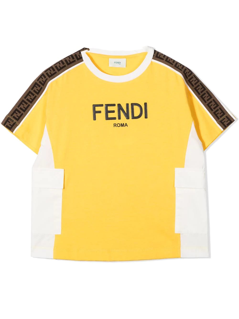 FENDI T-SHIRT WITH PRINT,JMI355 AEXL F1BW2