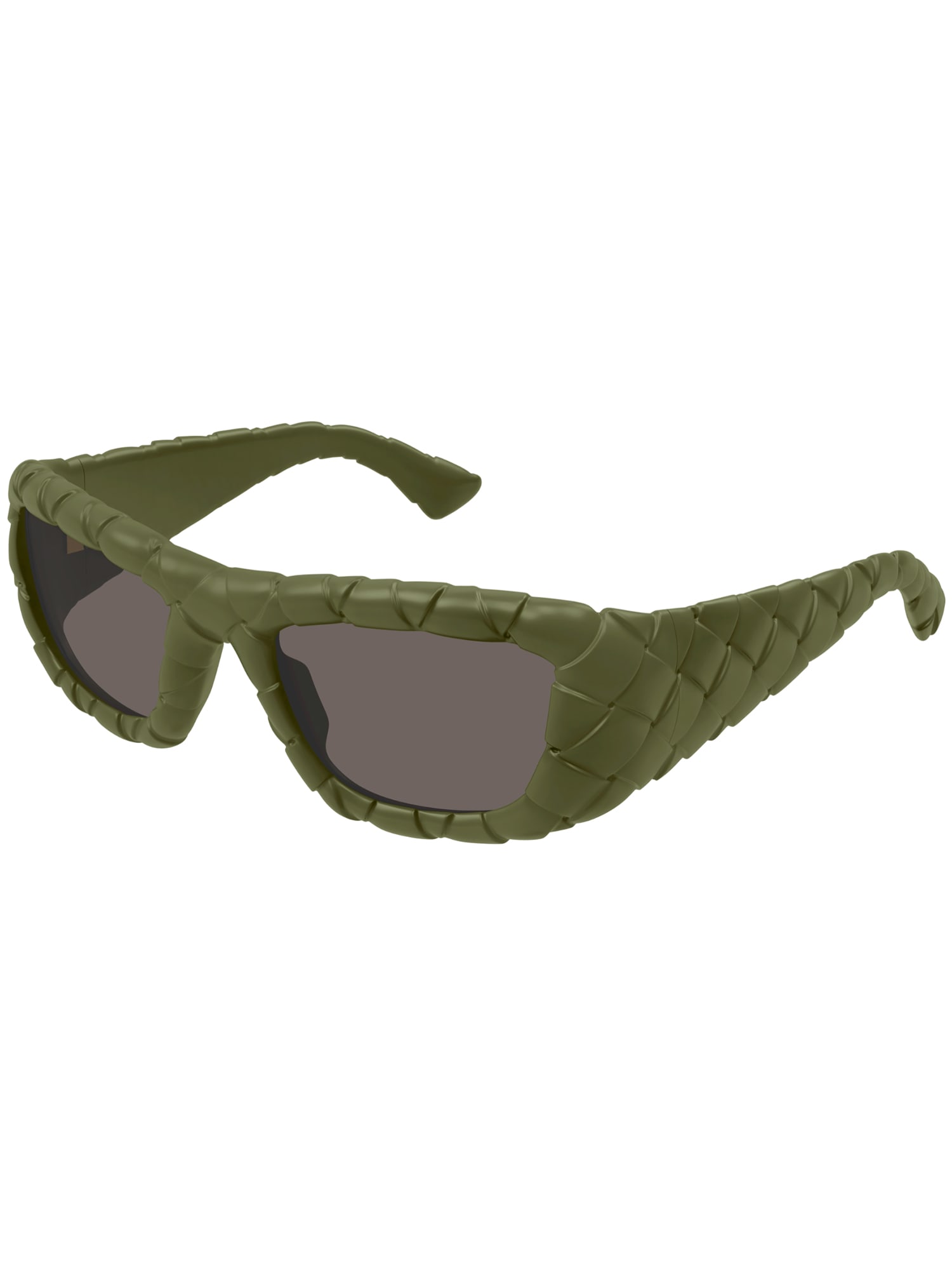 Shop Bottega Veneta Bv1303s Sunglasses In Green Green Brown