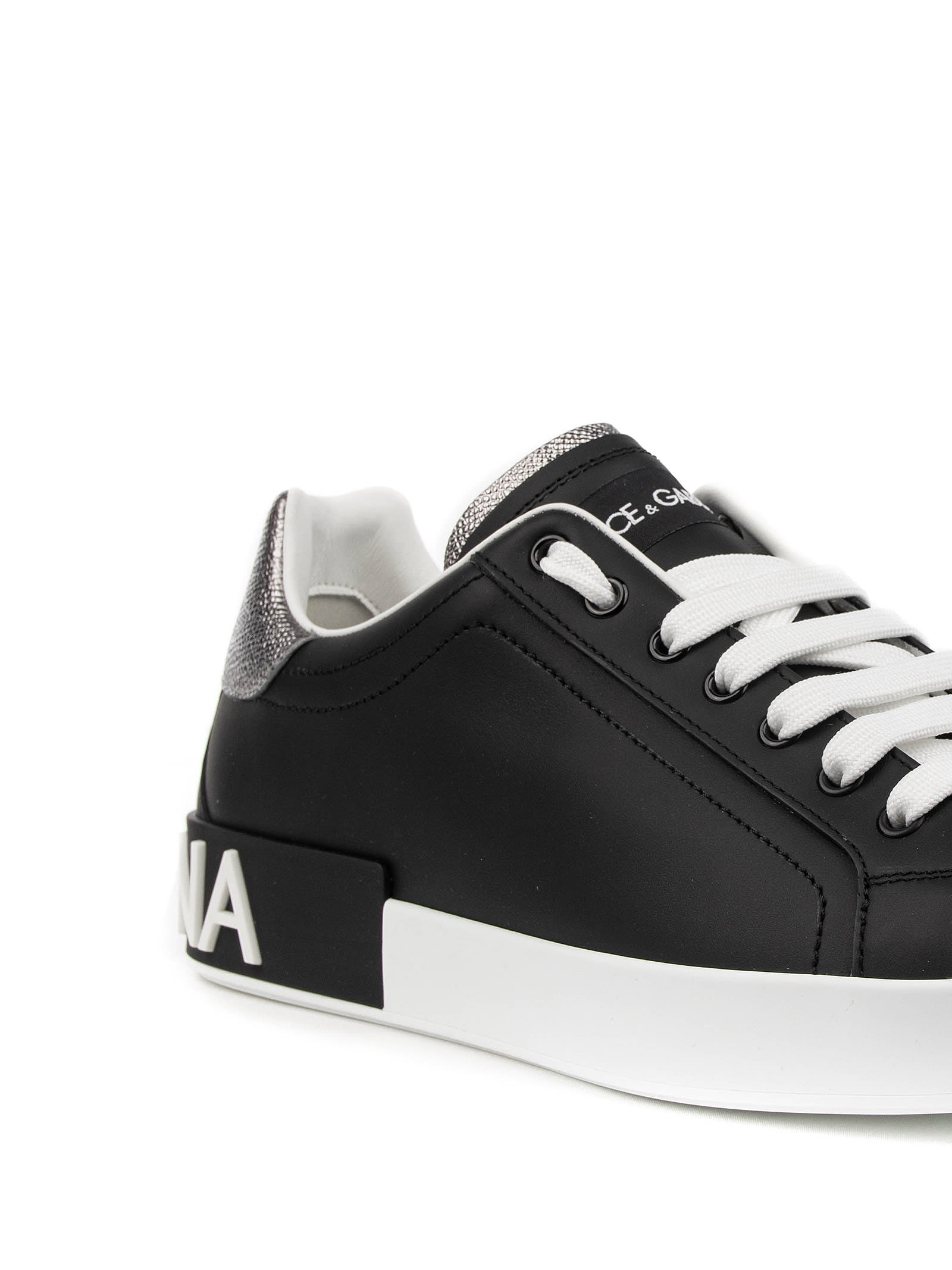 Shop Dolce & Gabbana Sneakers In Nero Argento