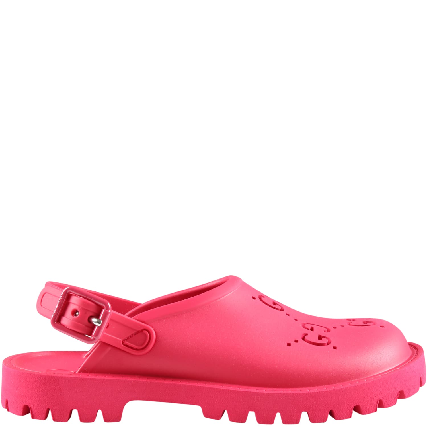 Gucci Red Sandals For Kids With Gg