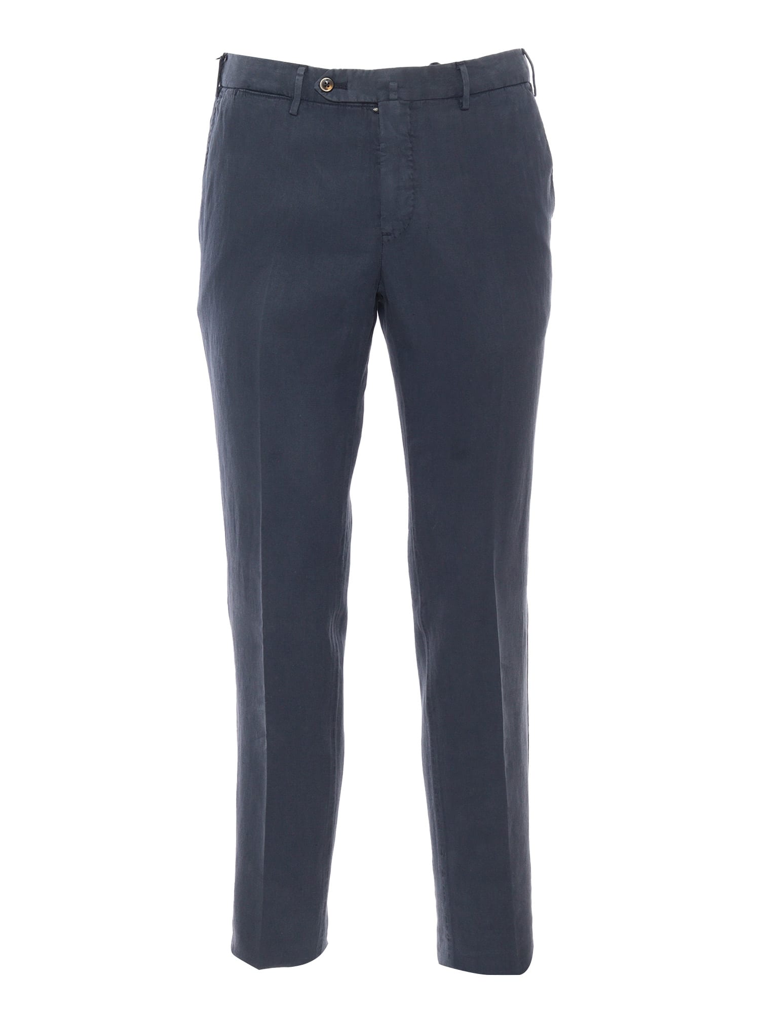 Shop Pt01 Blu Slim Trousers In Multicolor