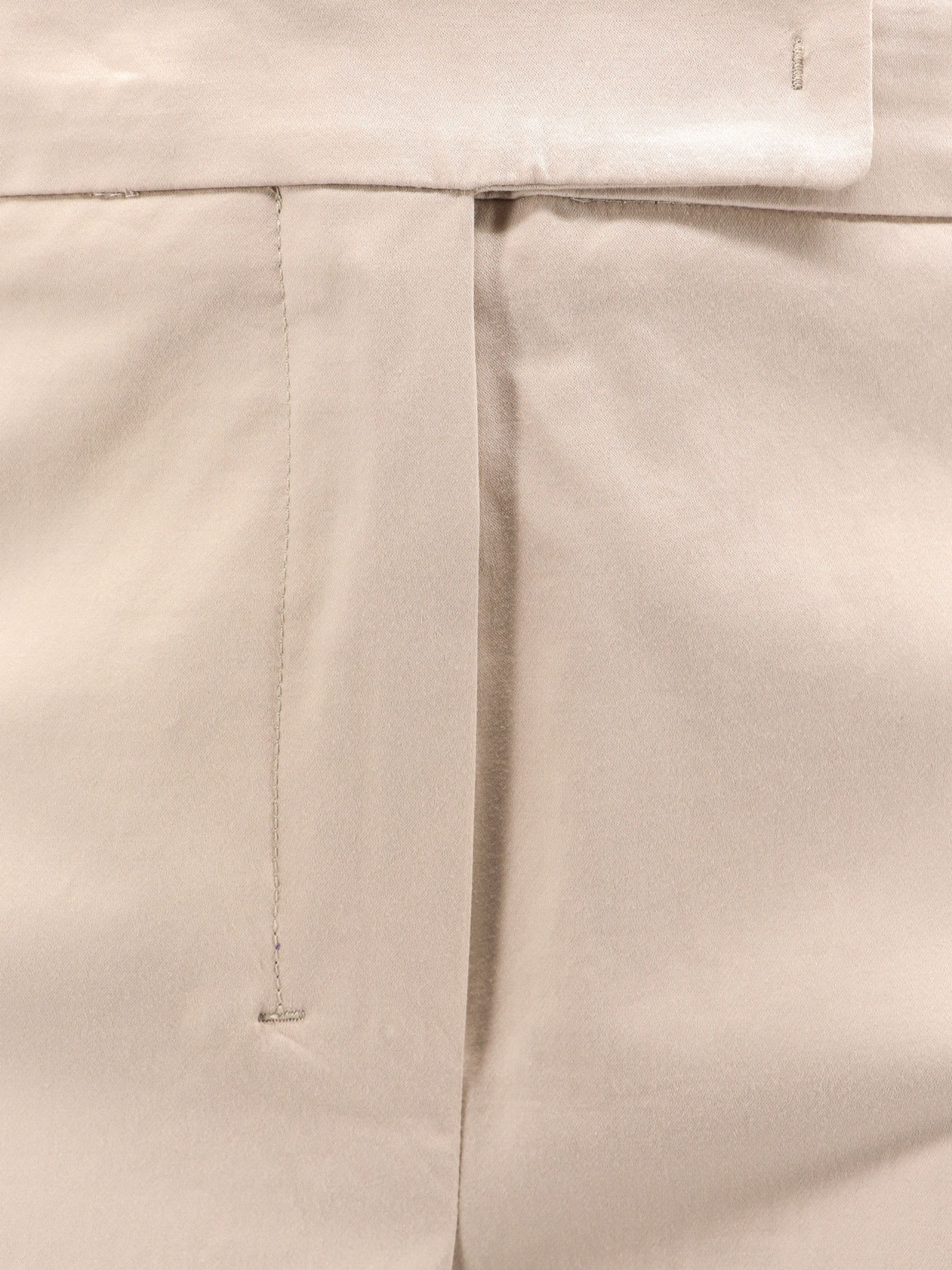 S Max Mara Felice Stretch Cotton Trouser In Beige
