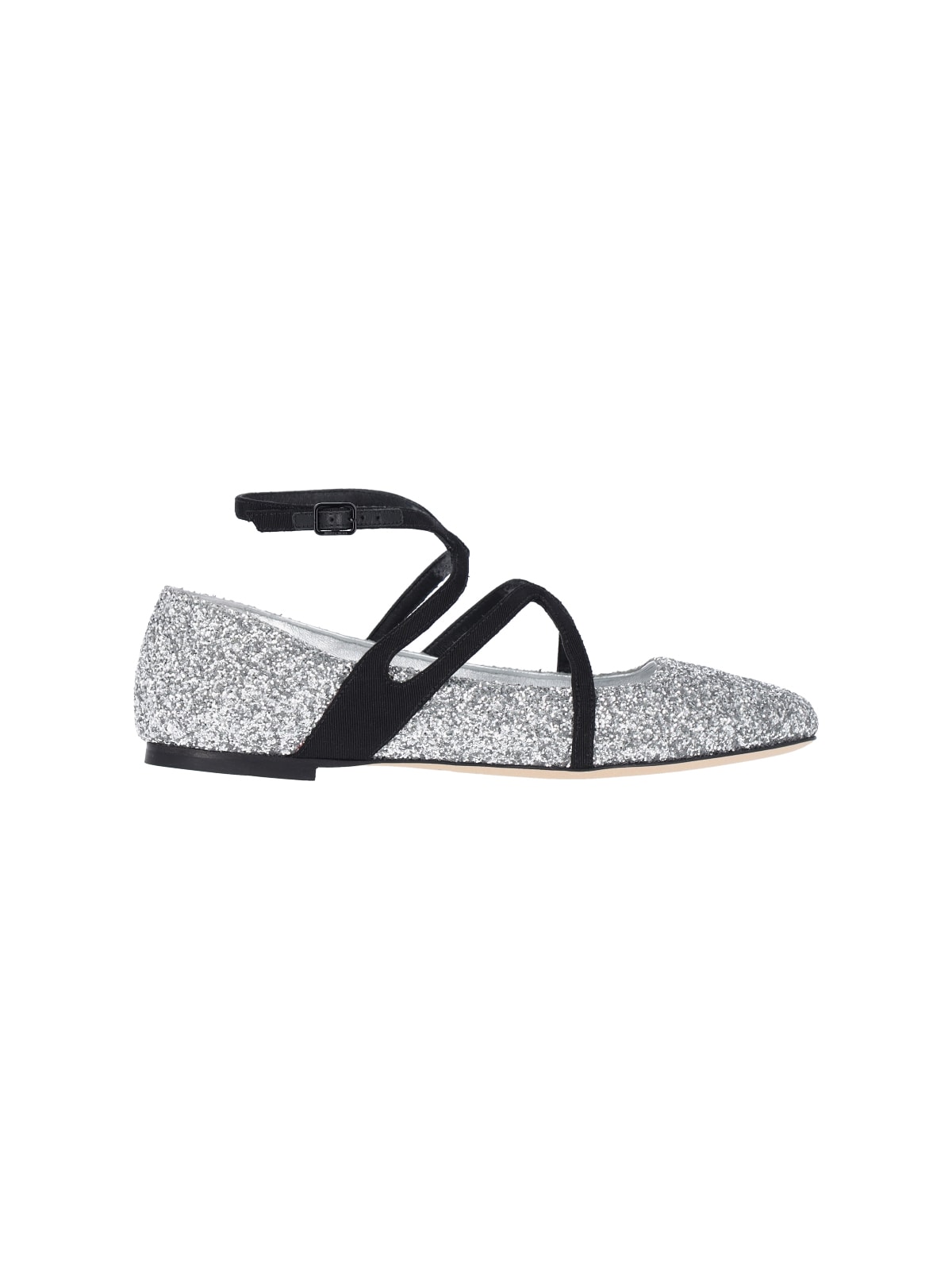 Jimmy Choo Astoria Flat In Silver