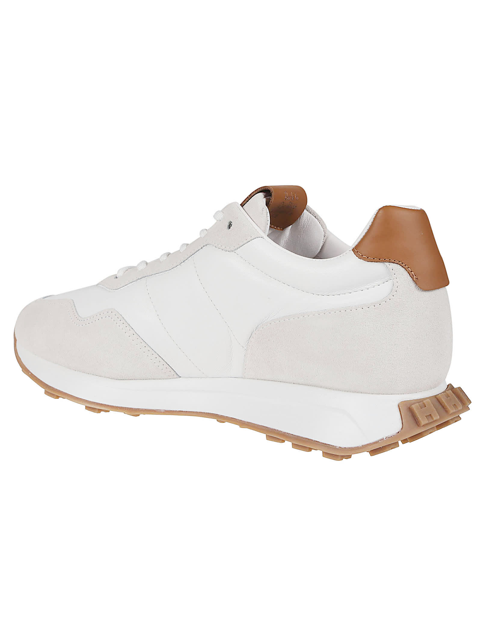 Shop Hogan H601 Sneakers In Bianco/kenia Scuro