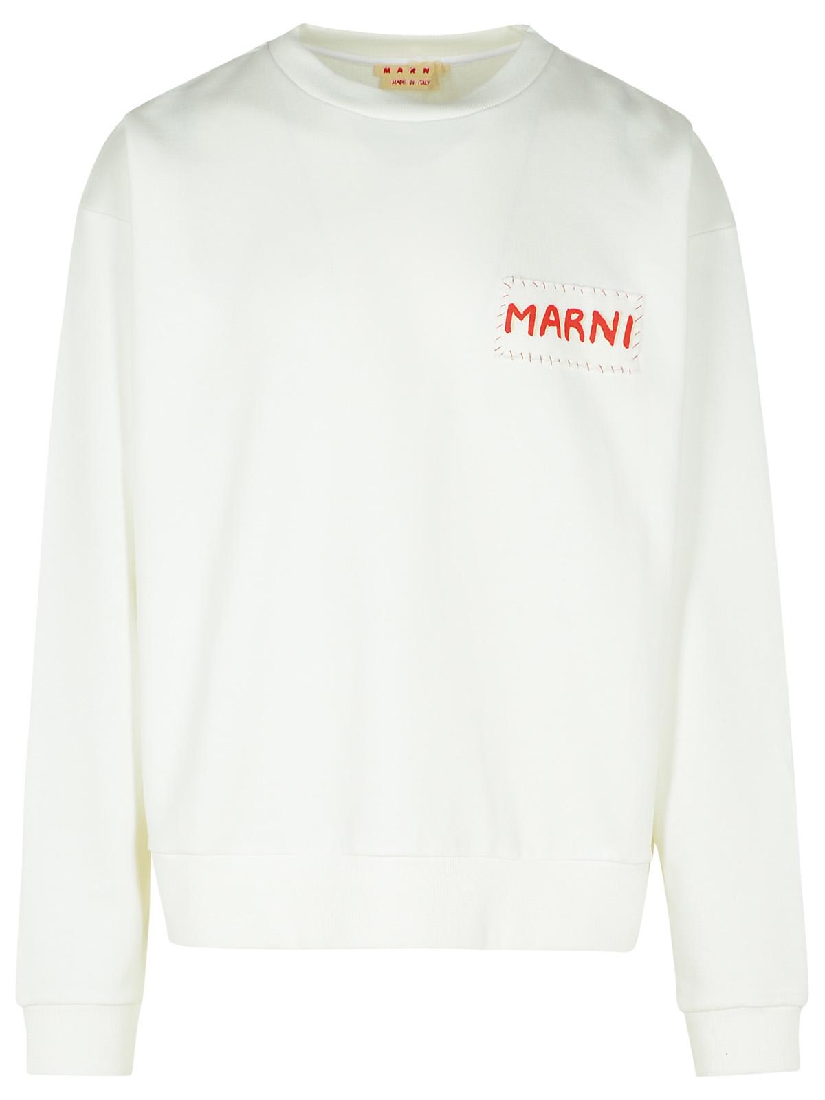 White Cotton Sweatshirt