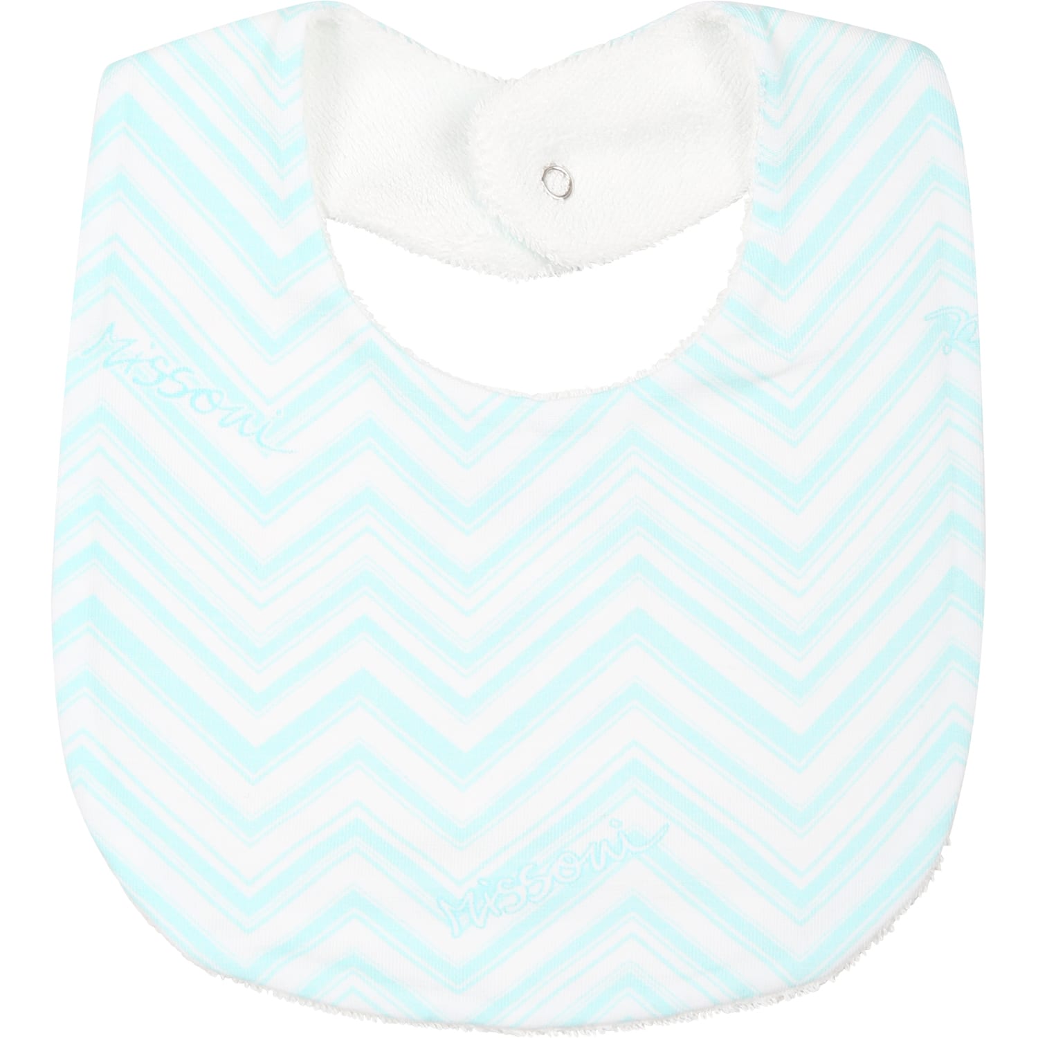 Missoni White Serfor Baby Boy With Chevron Pattern In White