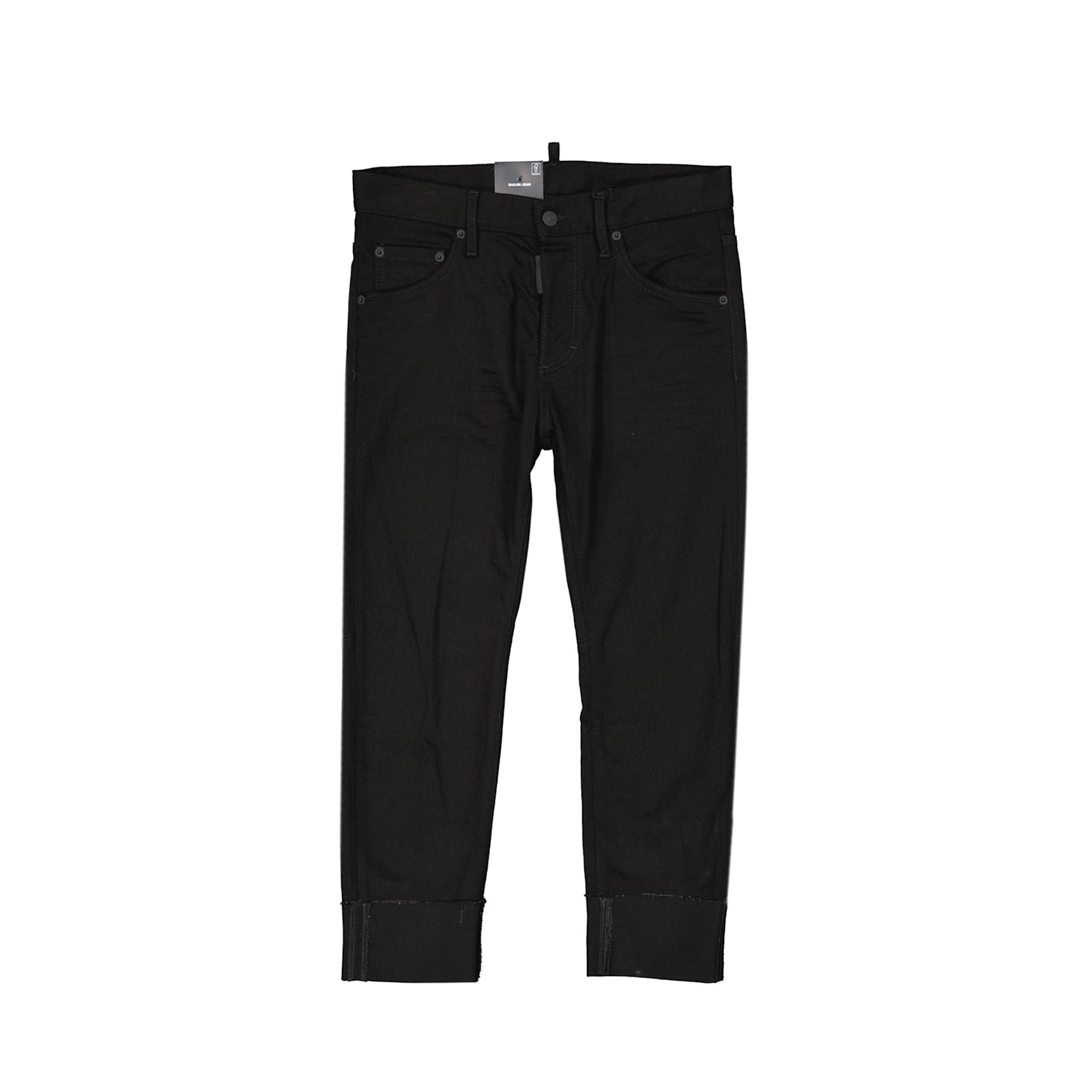 Dsquared2 Black Bull Sailor Denim Jeans Women In Black