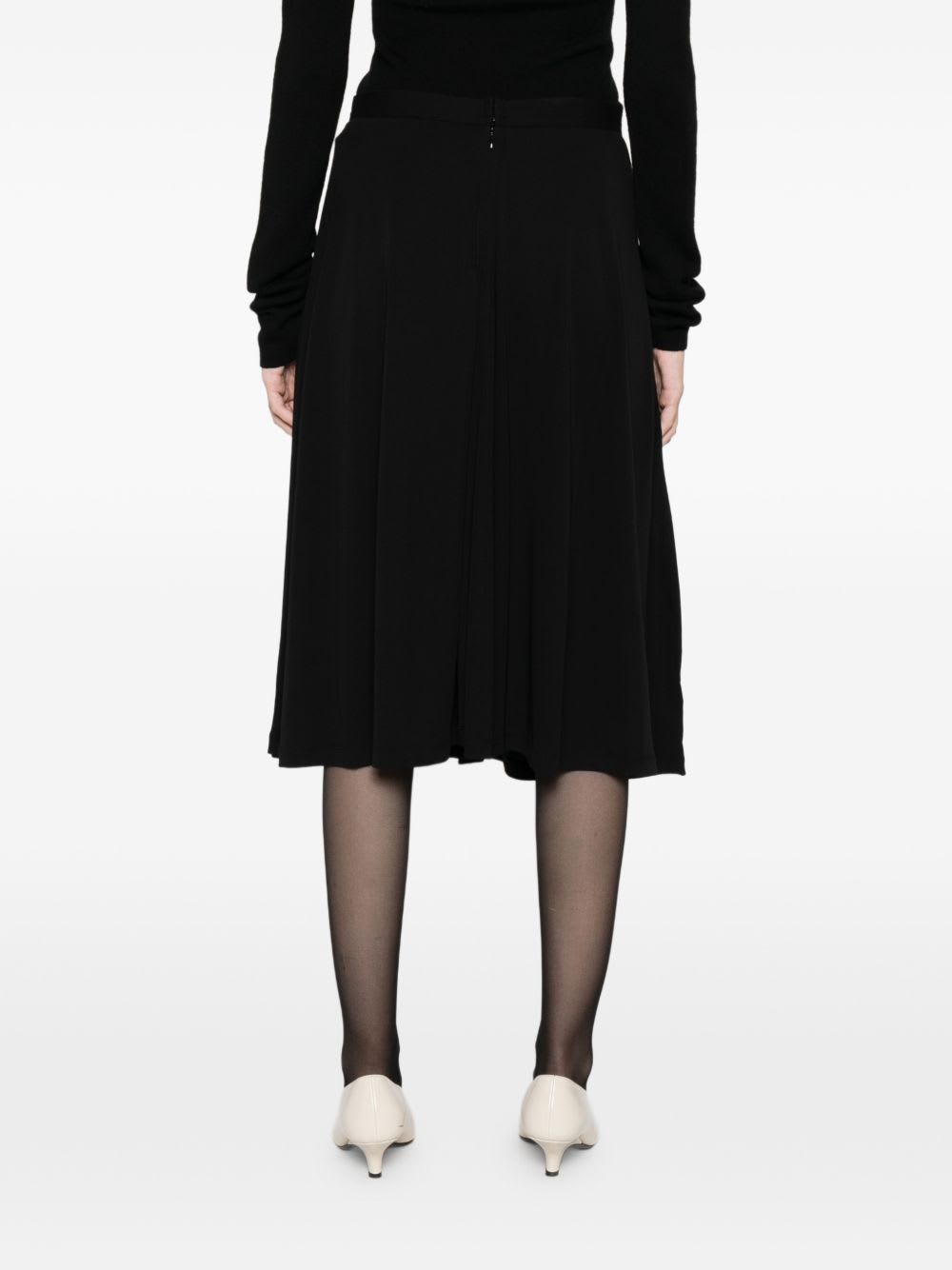 Totême Toteme Fluid Midi Skirt In Black