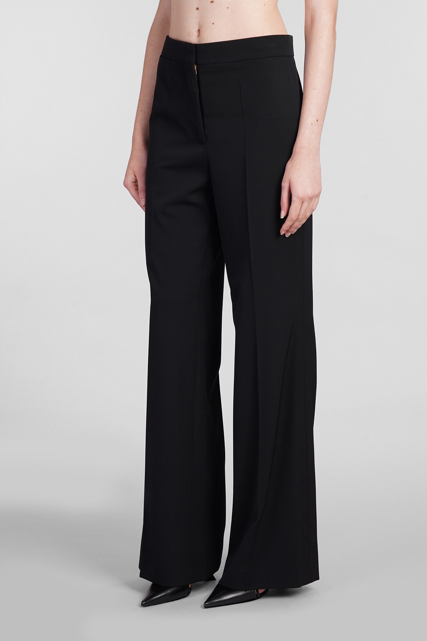 Shop Stella Mccartney Pants In Black Wool