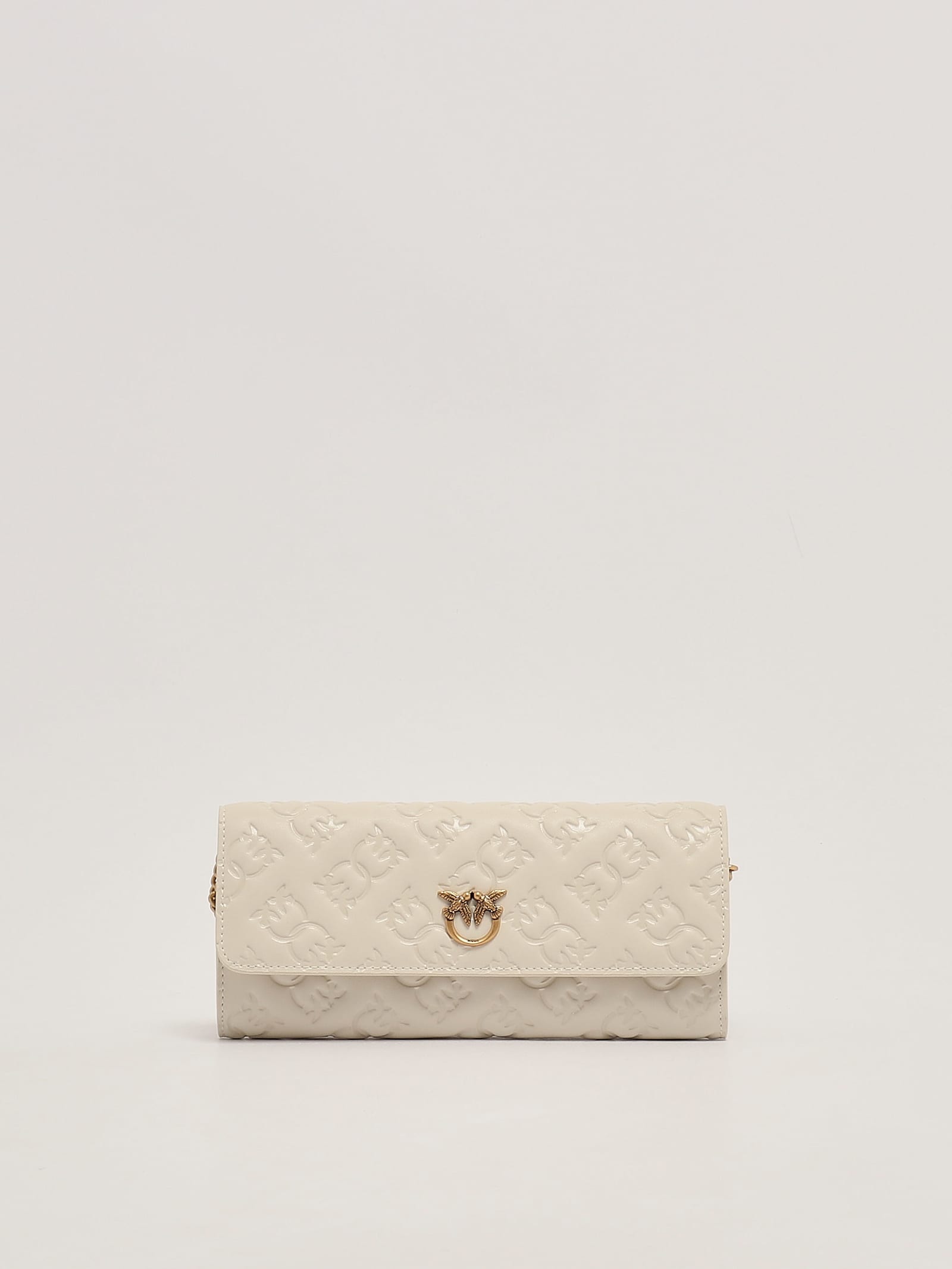 Shop Pinko Love Tiny Birds Wallet Wallet In Bianco