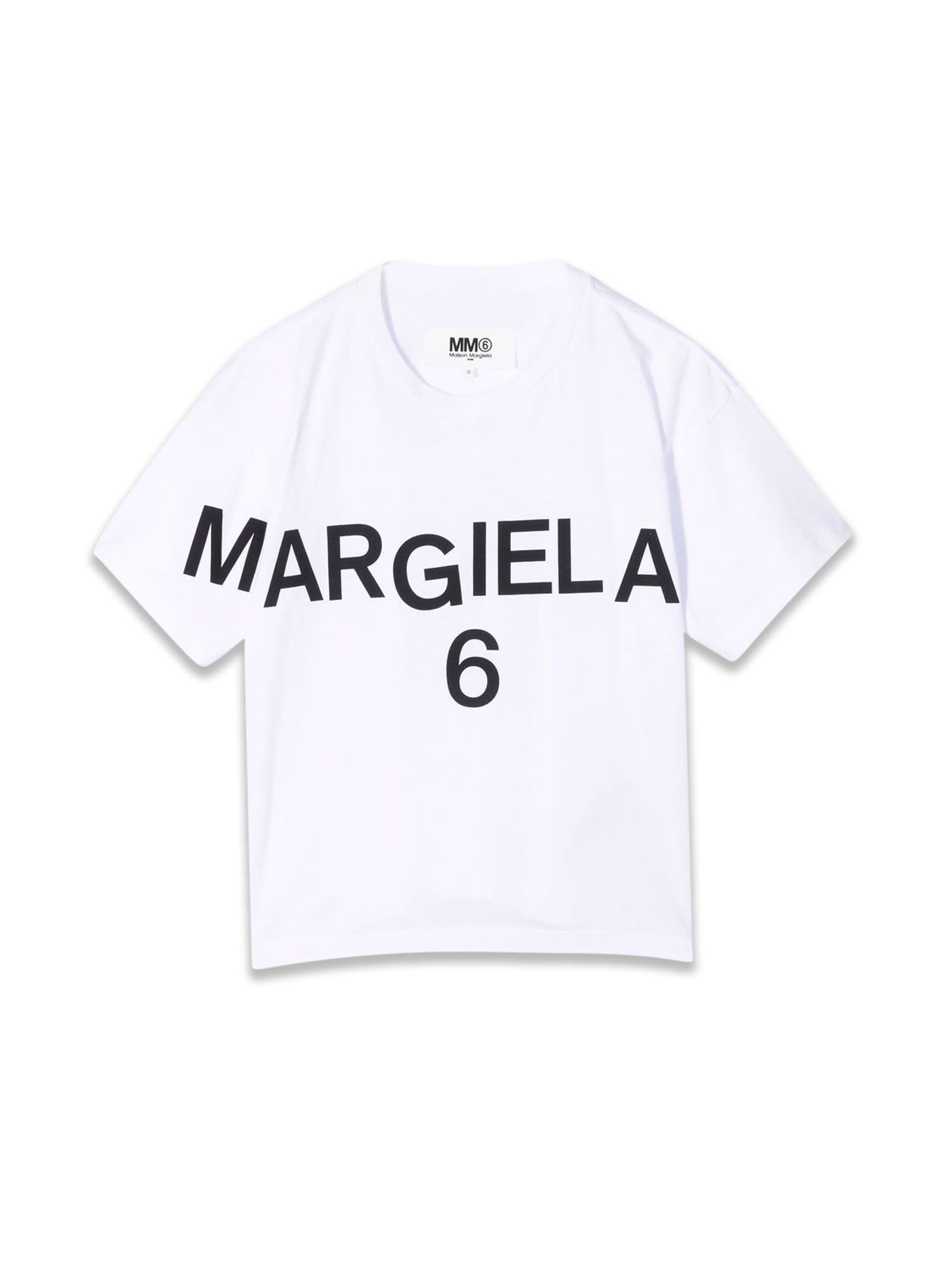 Shilling vrijwilliger terugtrekken Mm6 Maison Margiela Kids' Spellout Logo-print Cotton-jersey T-shirt 6-16  Years In White | ModeSens
