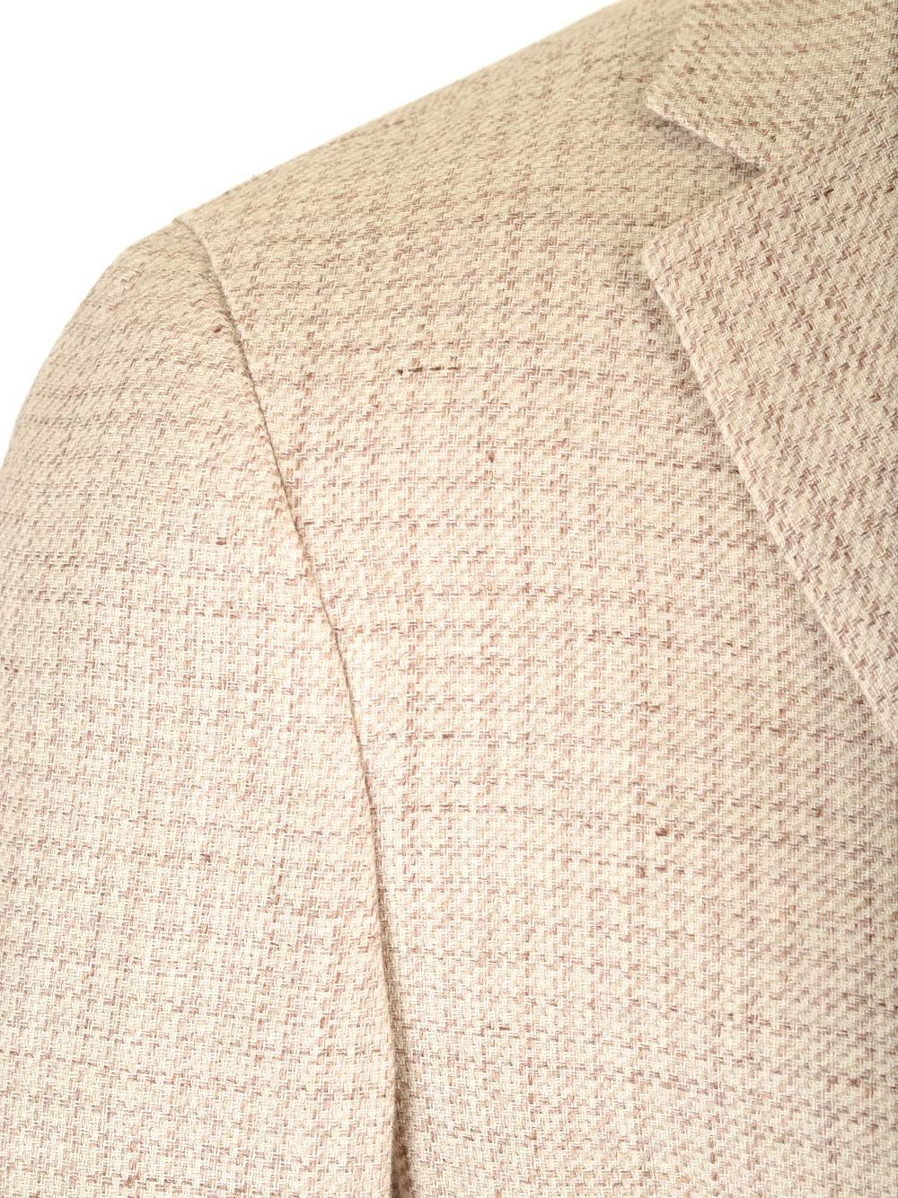 Shop Zegna Linen And Cotton Shirt Blazer In Beige