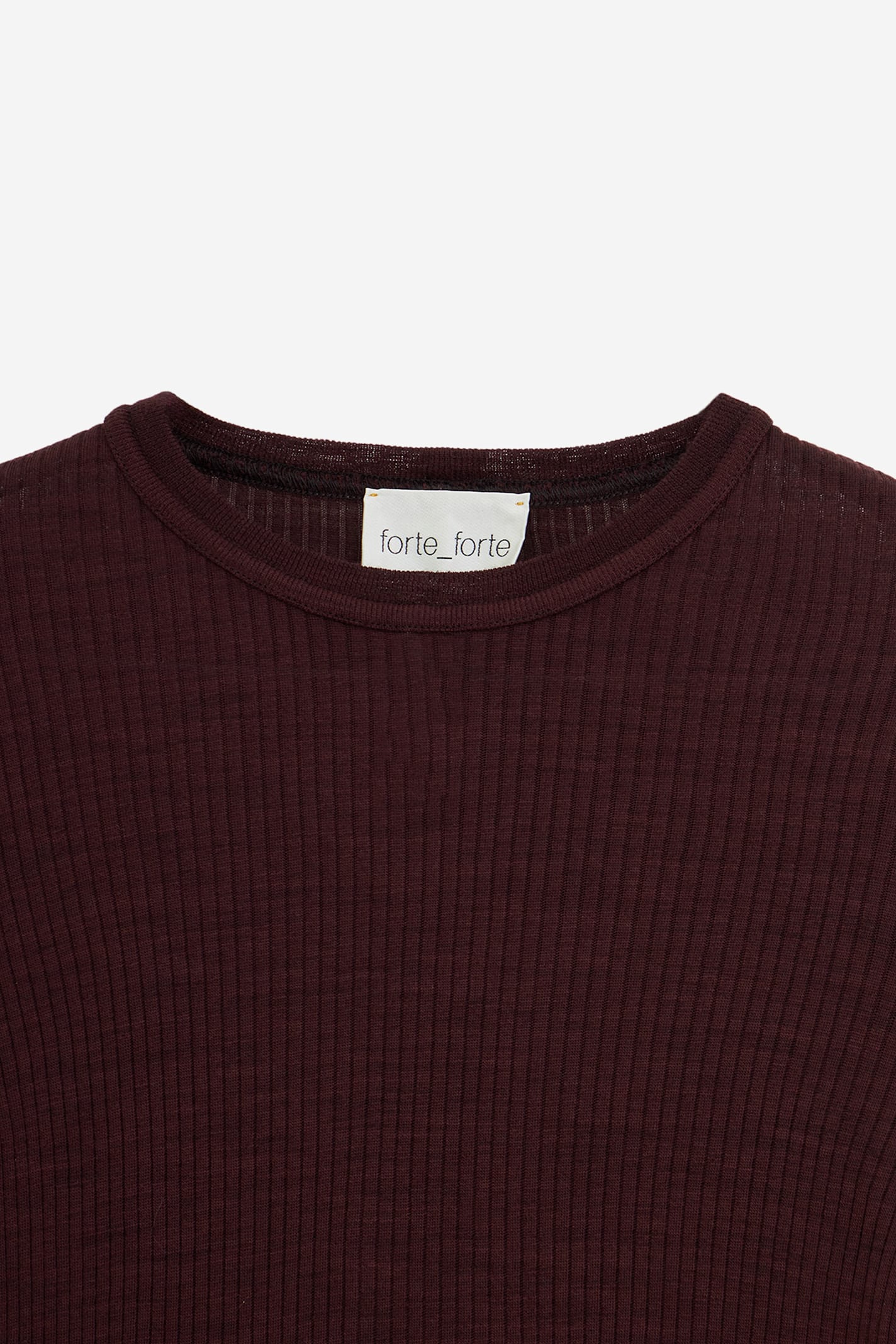 Forte Forte Longsleeve In Burgundy