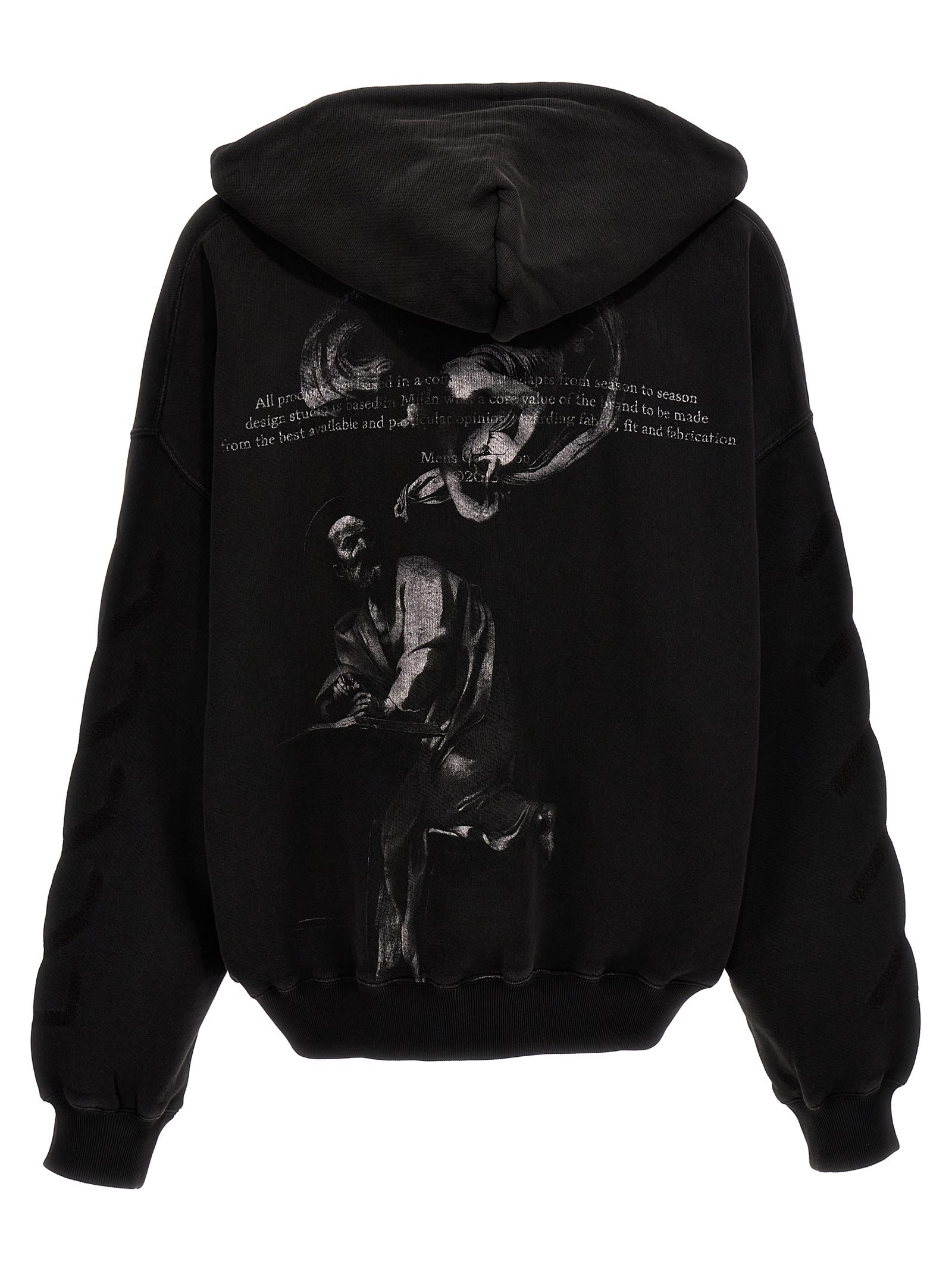 Shop Off-white Matthew Hoodie In Nero