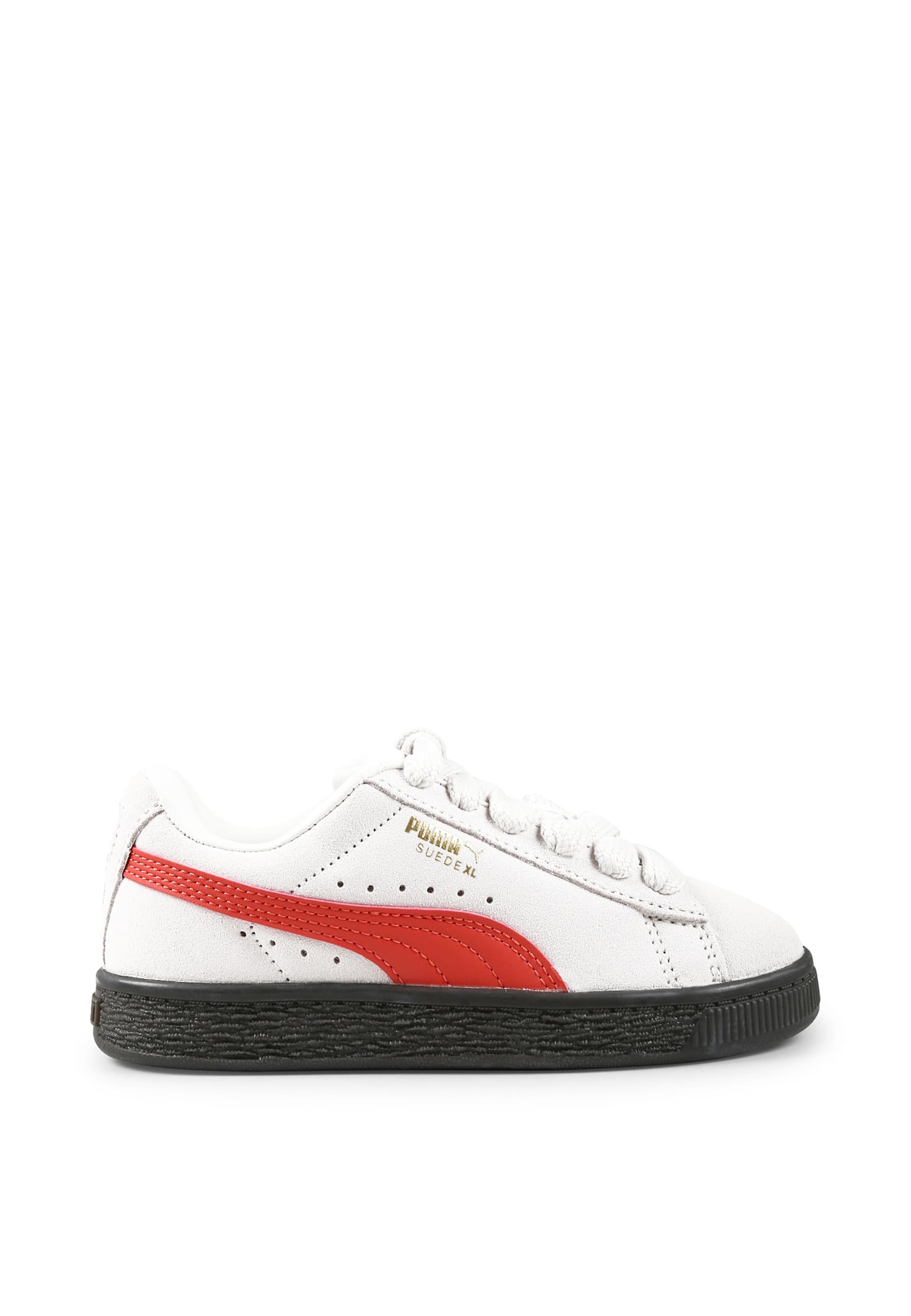Puma Grey Sneakers For Kids In Gray