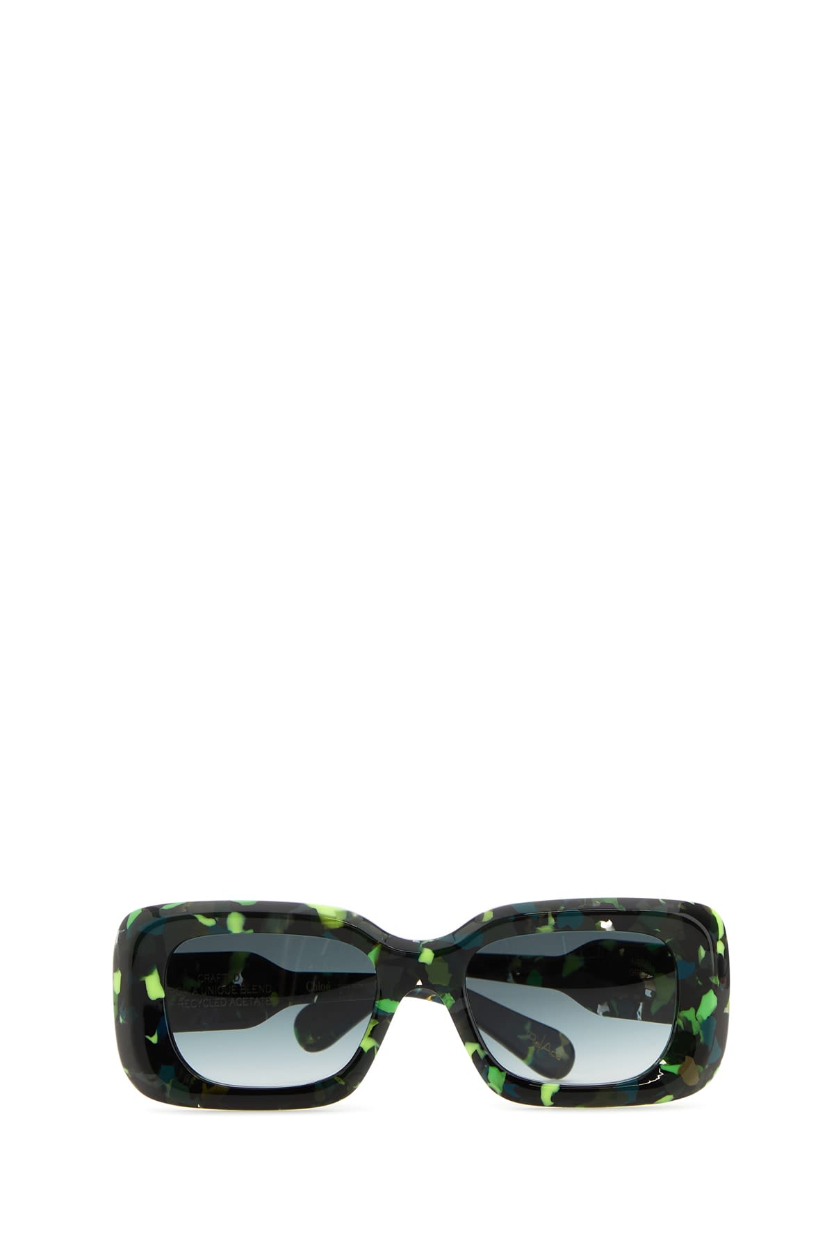 Chloé Occhiali Da Sole Ch0188s005 Greengreengrey In Greengreengrey