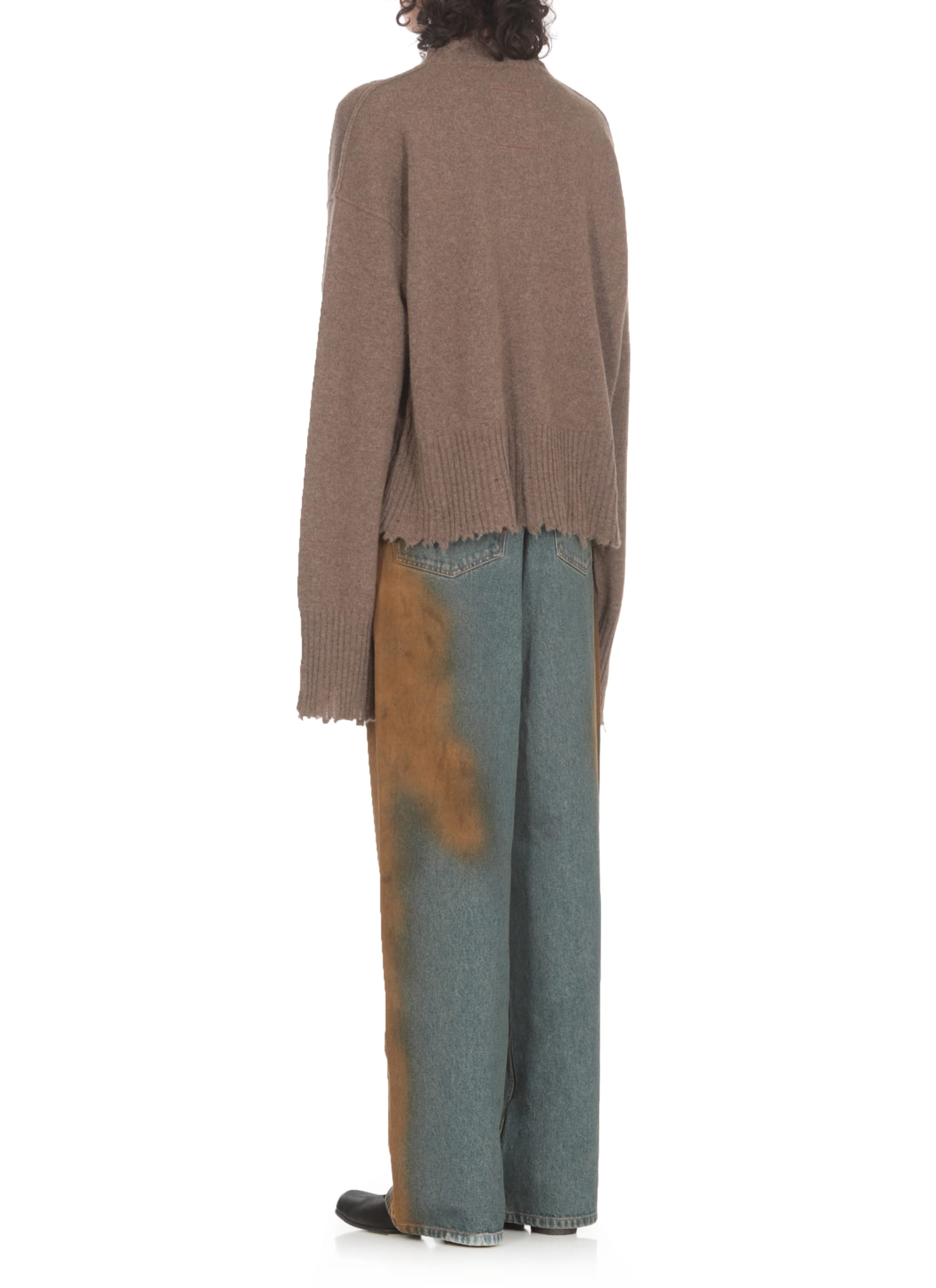 Shop Uma Wang Cashmere Sweater In Brown