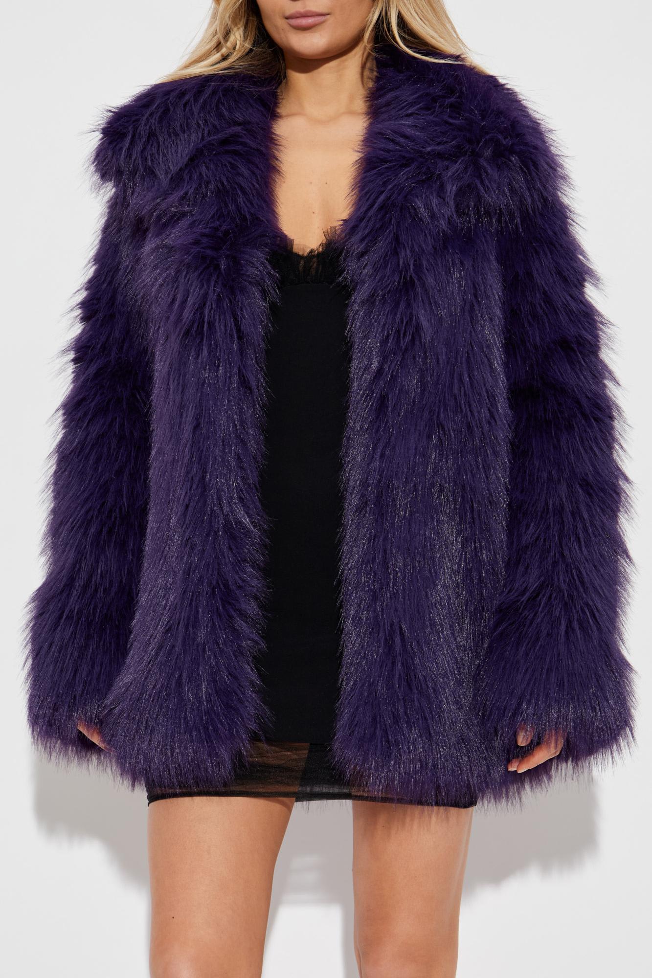 Dsquared2 Venus Coat In Purple