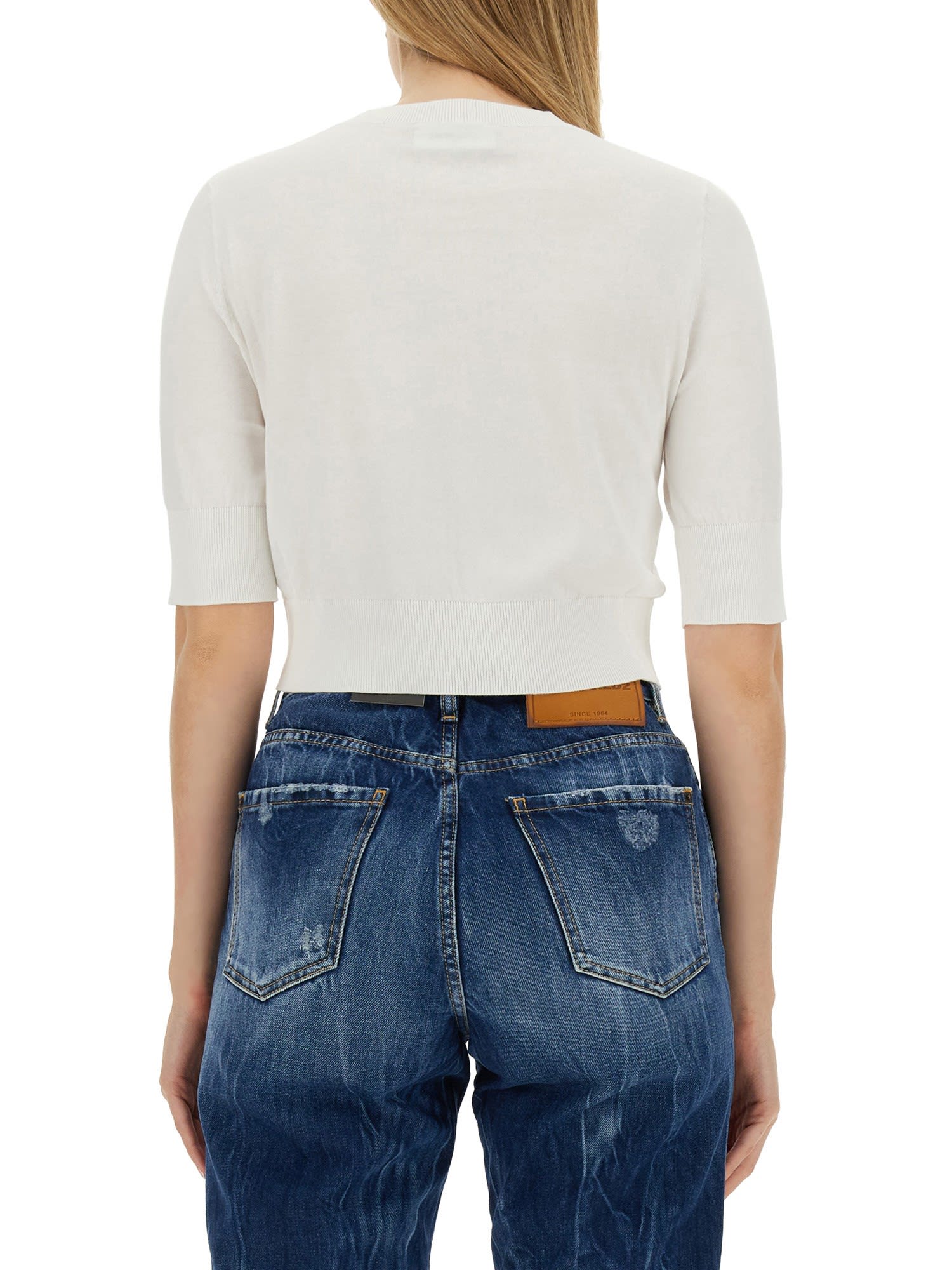 Shop Dsquared2 Cropped Shirt