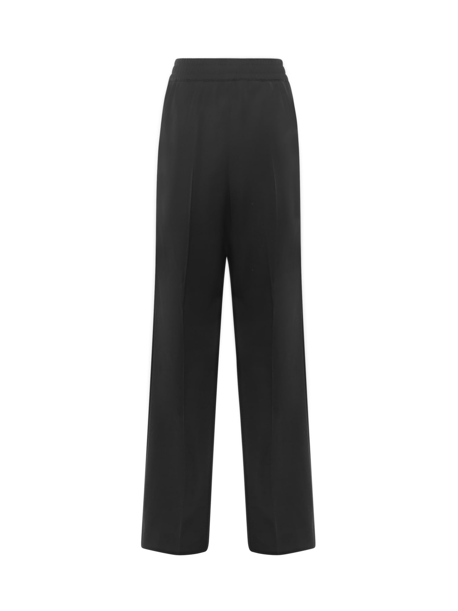 Dolce & Gabbana High-waisted Wide-leg Trousers In Black