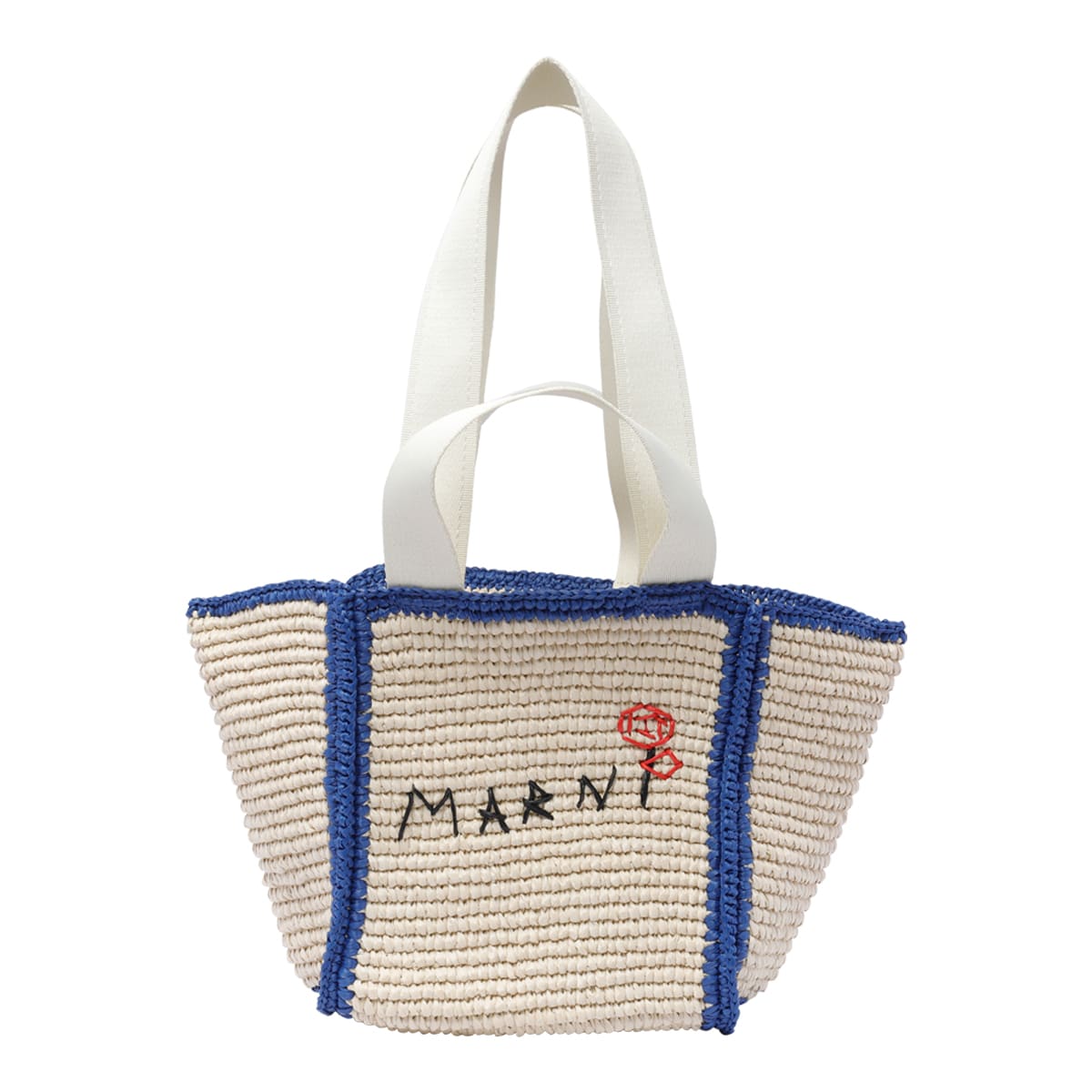 Shop Marni Small Sillo Shopping Bag In White