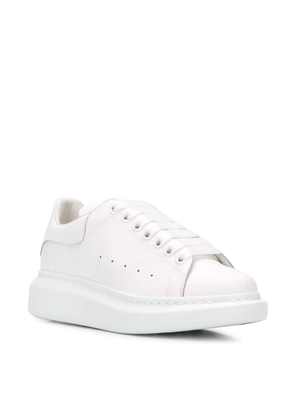 Shop Alexander Mcqueen Total White Oversized Sneakers