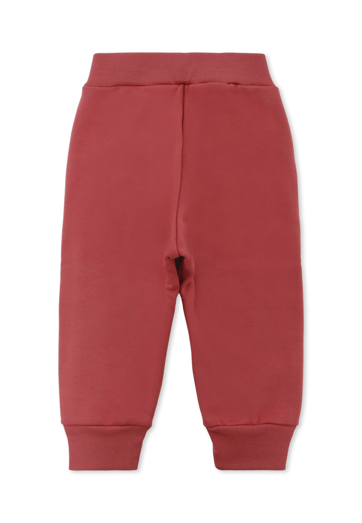 Marni Pink Trousers For Baby Girl With Logo In Red