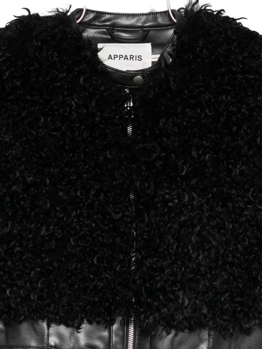 Apparis Cleo Faux-fur Vest Jacket In Multi