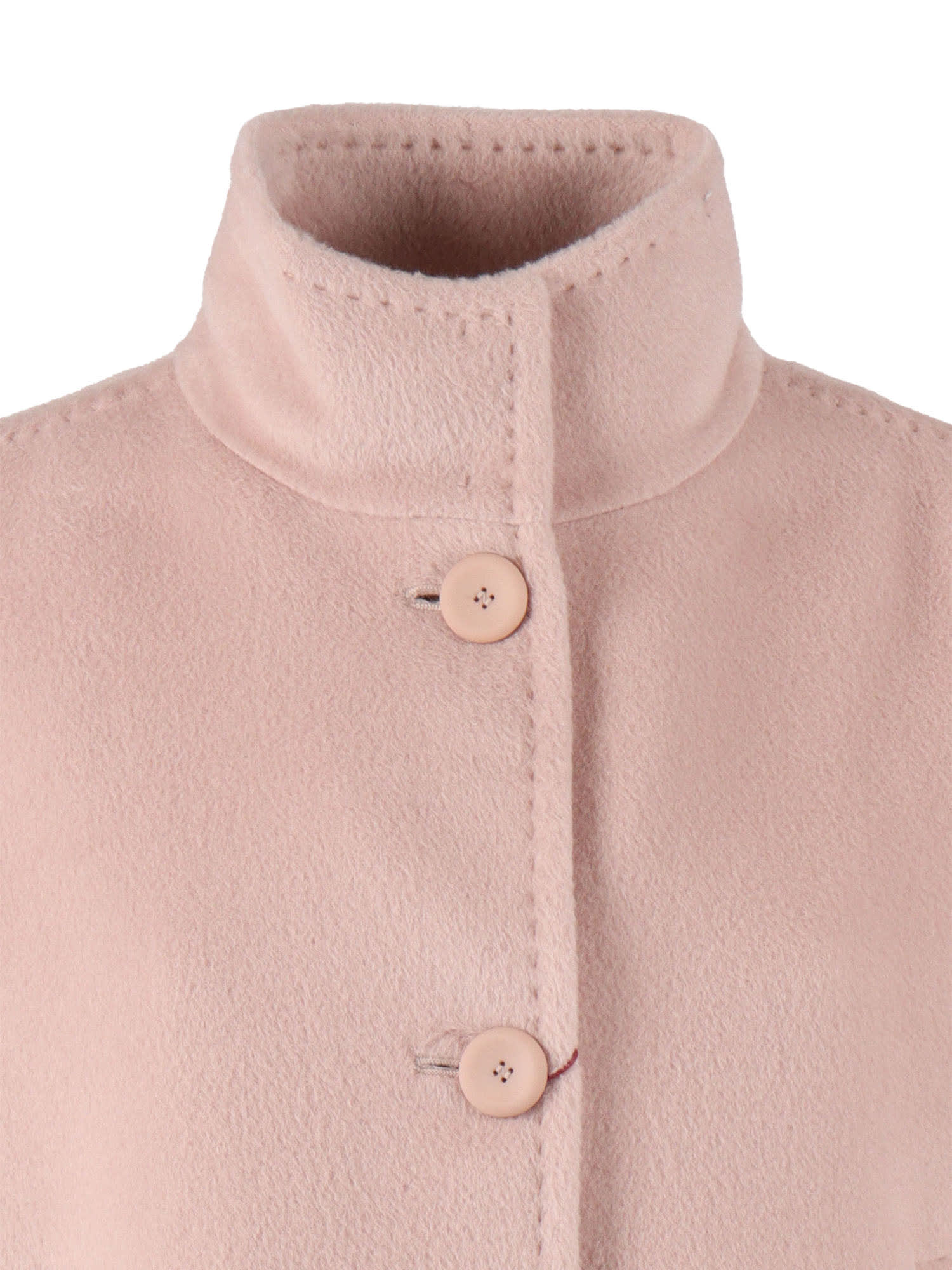 Max Mara Button Caladio Jacket In Pink