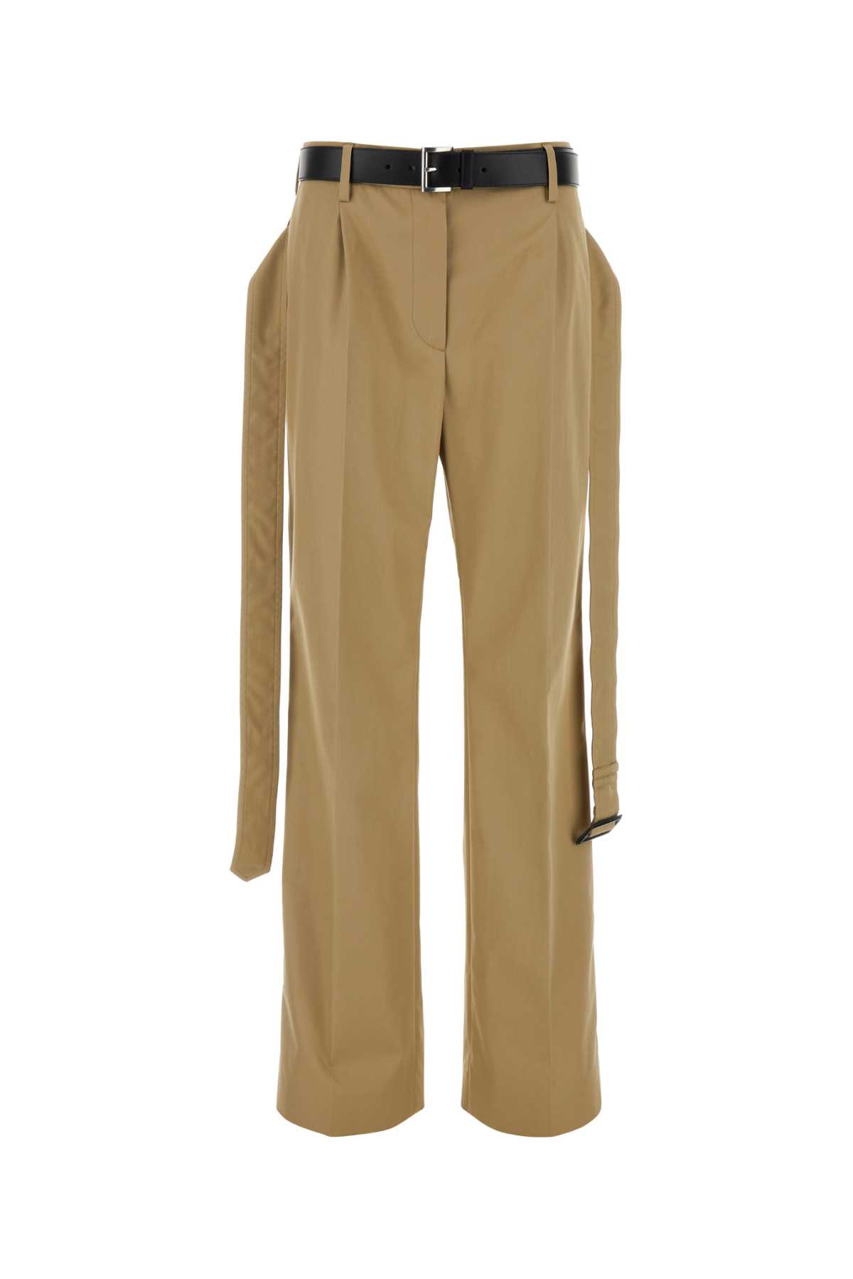 Shop Prada Cappuccino Twill Pant In Corda