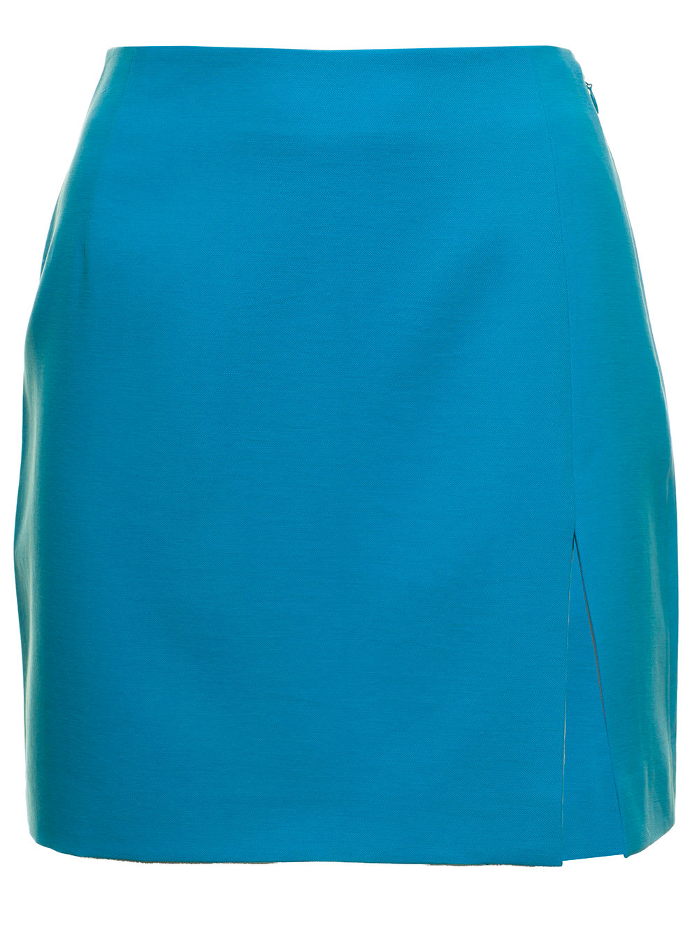 THE ANDAMANE THE ANDAMANE WOMANS LIGHT BLUE GIOIA LYOCELL BLEND SKIRT