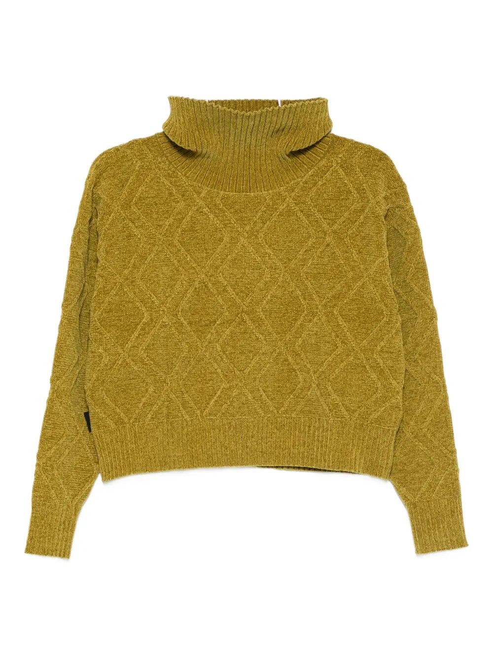 Rrd - Roberto Ricci Design Velvet Fish Volcano Wom Knit In Yellow