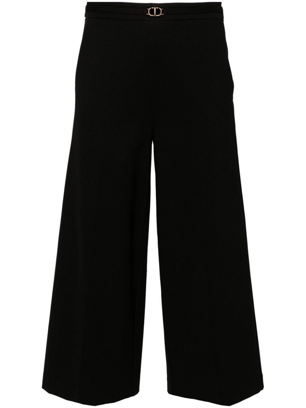 Shop Twinset Trousers In Black