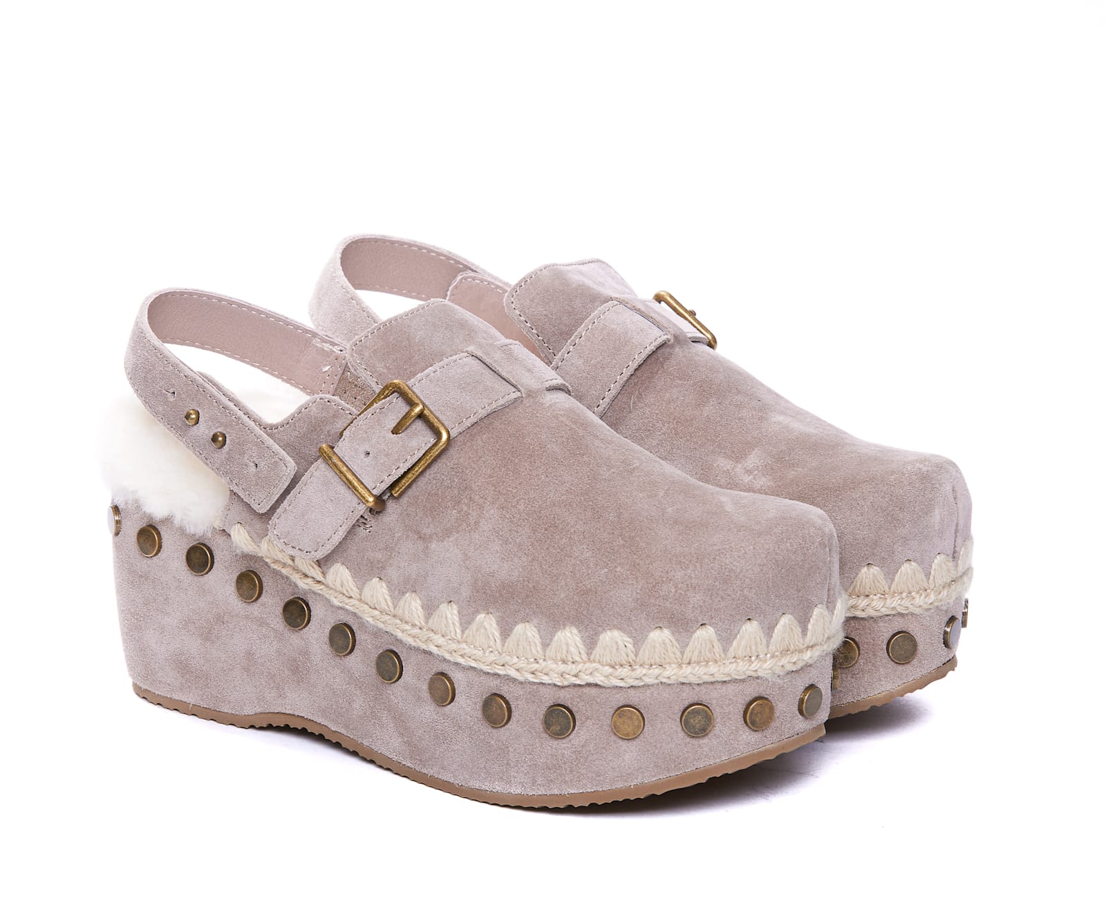 MOU PLAIN SUEDE CLOG 