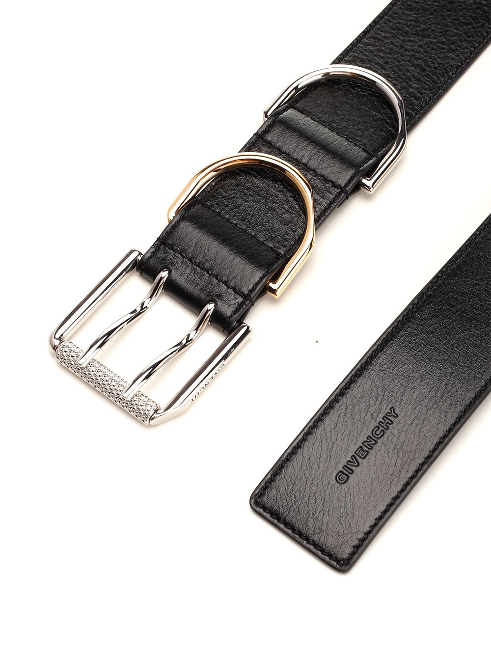 Shop Givenchy Voyou Belt In Black