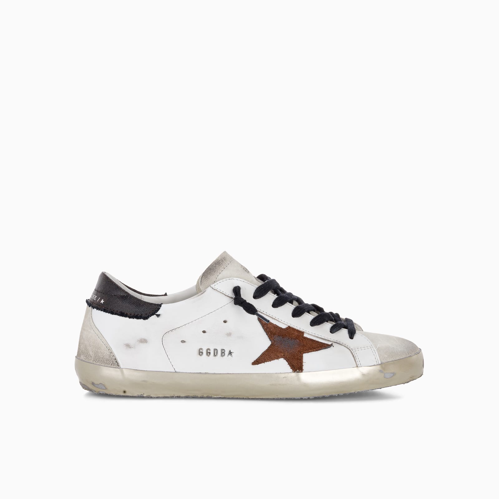 Golden Goose Super-stars Sneakers With Gold Sole