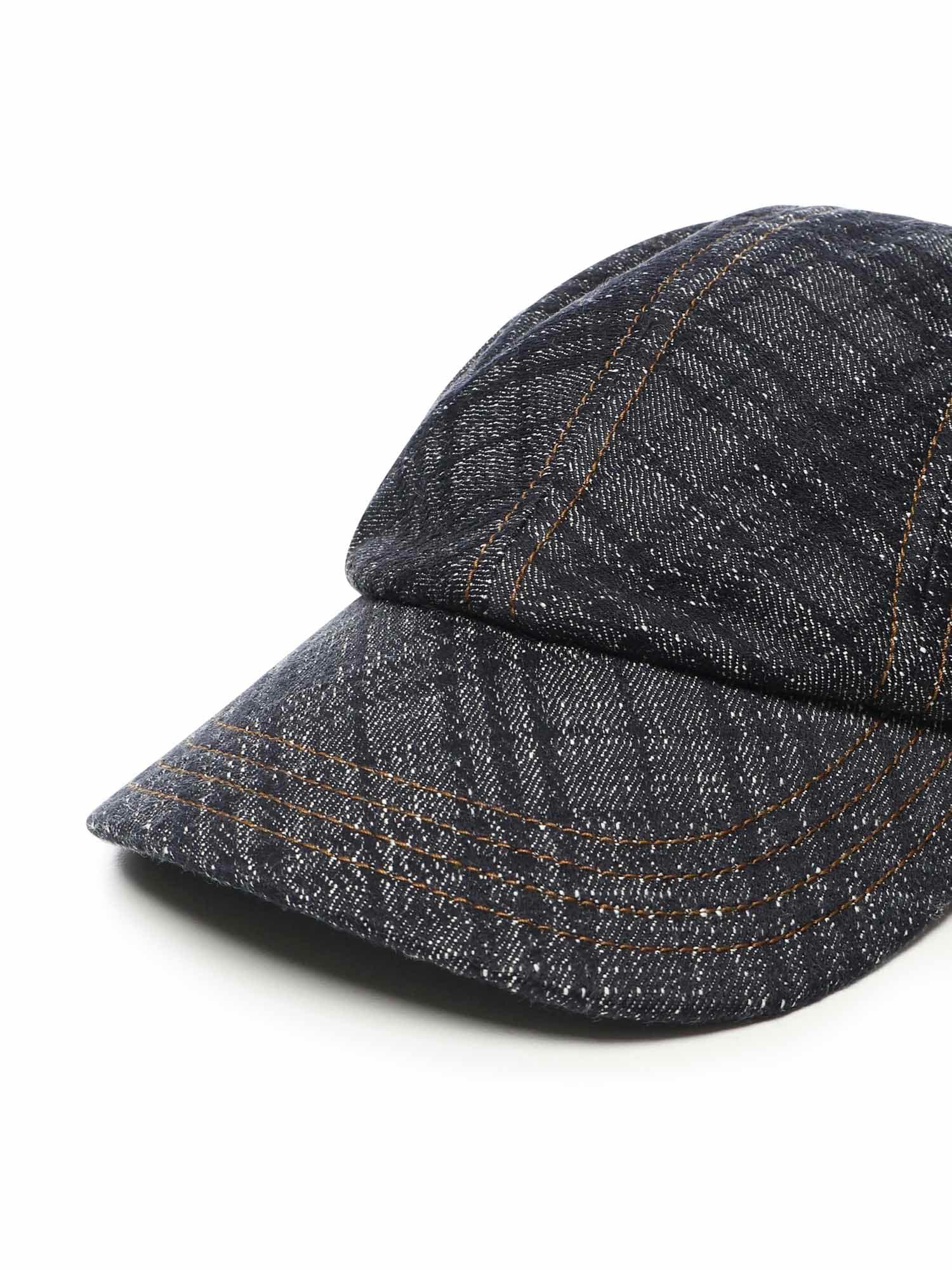 Burberry Baseball Cap Check In Green
